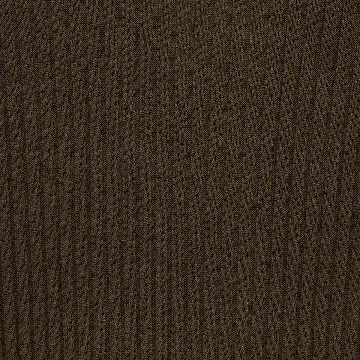 Polo collar sweater in cotton and linen. SERGE BLANCO Green