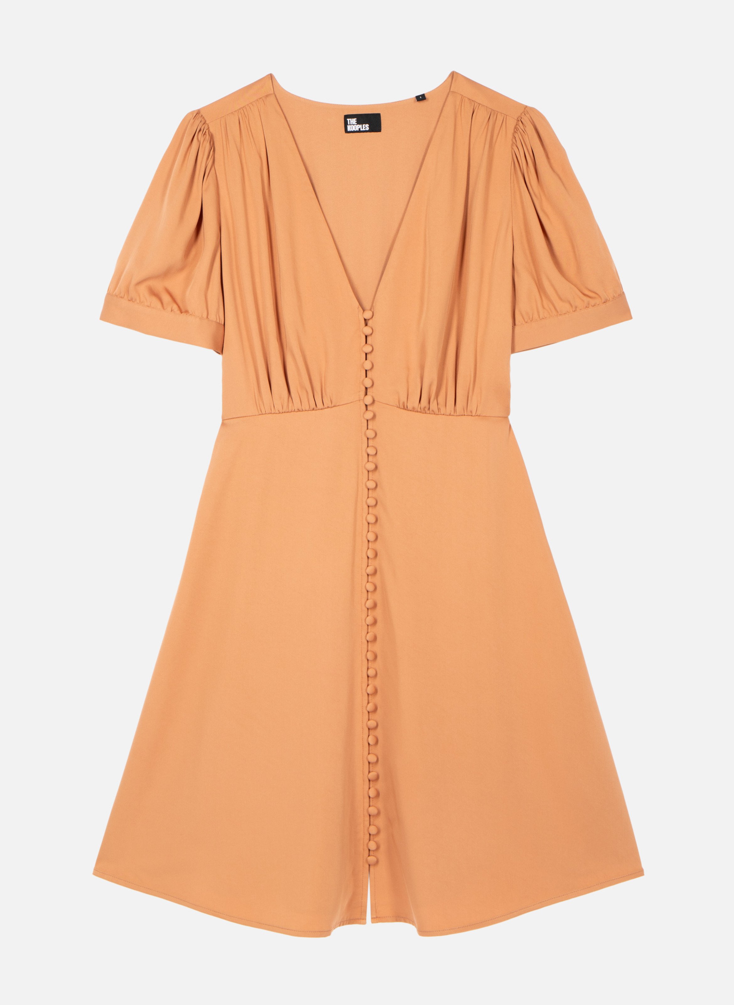Cotton dress THE KOOPLES Orange