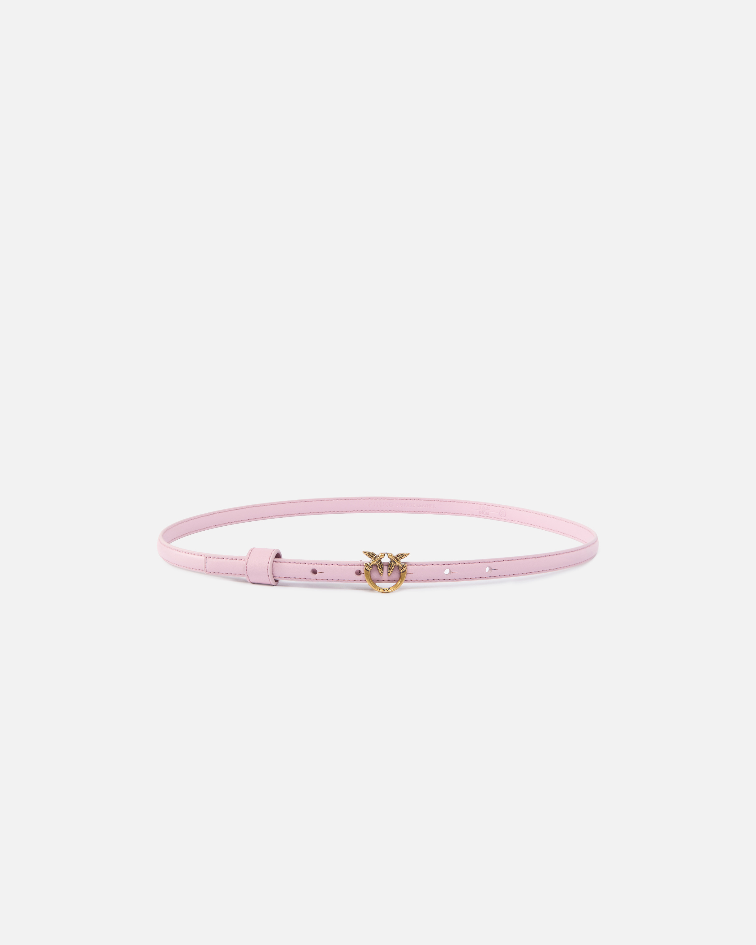 Fine belt with love birds buckle 1 cm PINKO