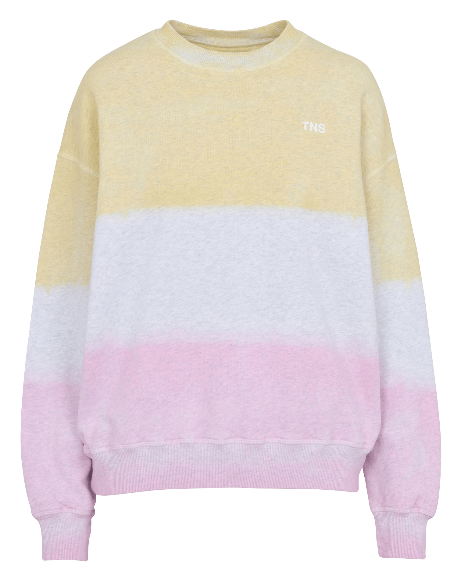 Oversized cotton sweatshirt with round neck THE NEW SOCIETY Multicolored