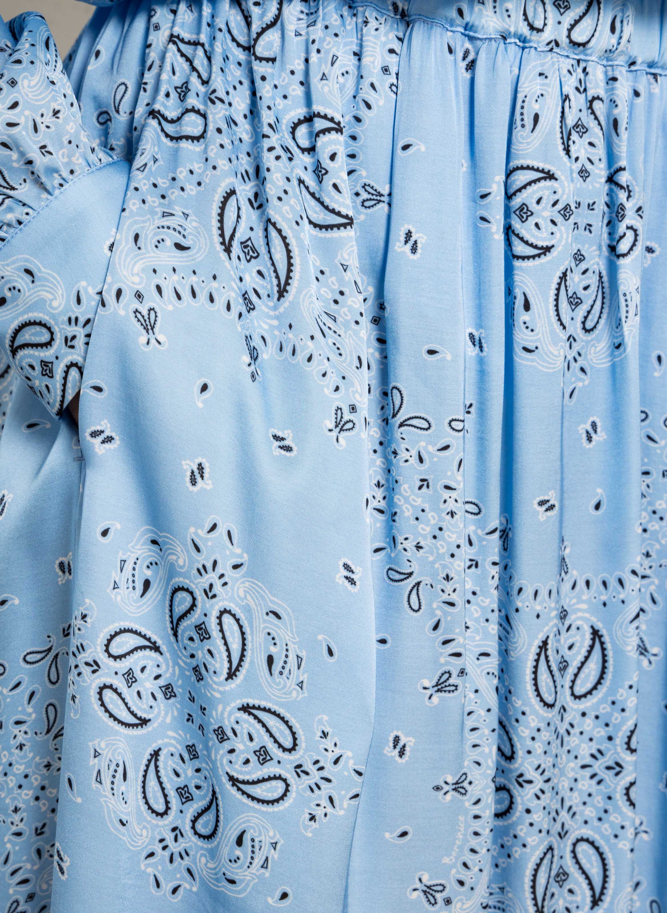 Jupe longue imprimée BERENICE Bleu