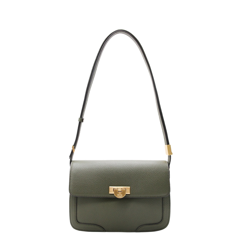 Crossbody bag in cowhide leather POURCHET