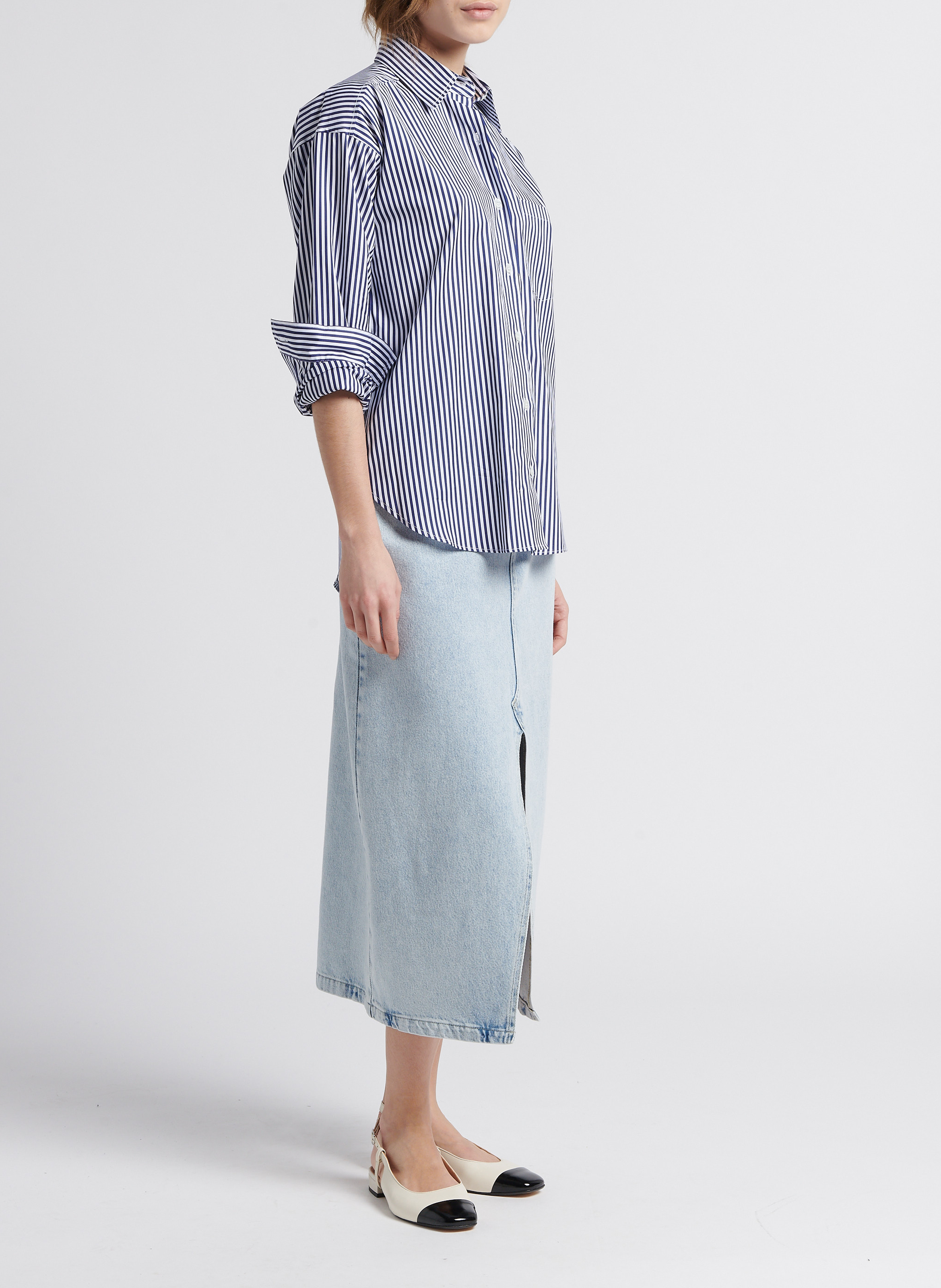 Jupe midi en jean  INDEE Bleu