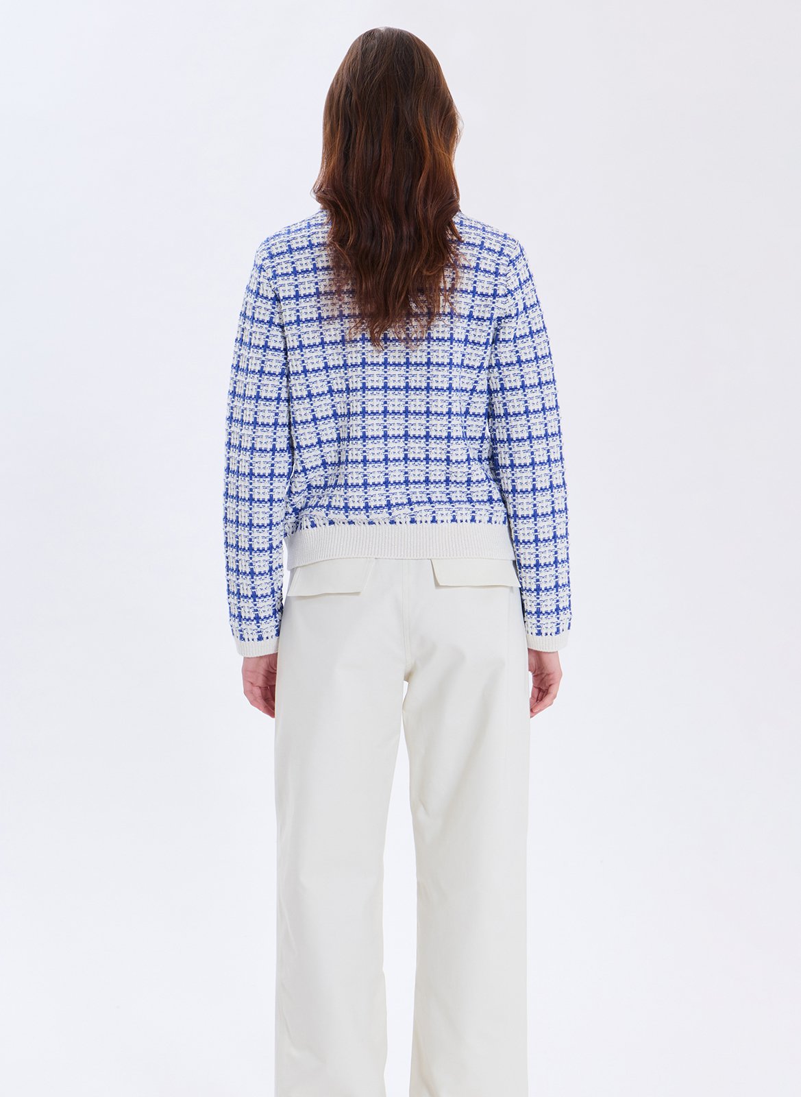 Vest met ronde hals - katoenblend ZAPA Blauw