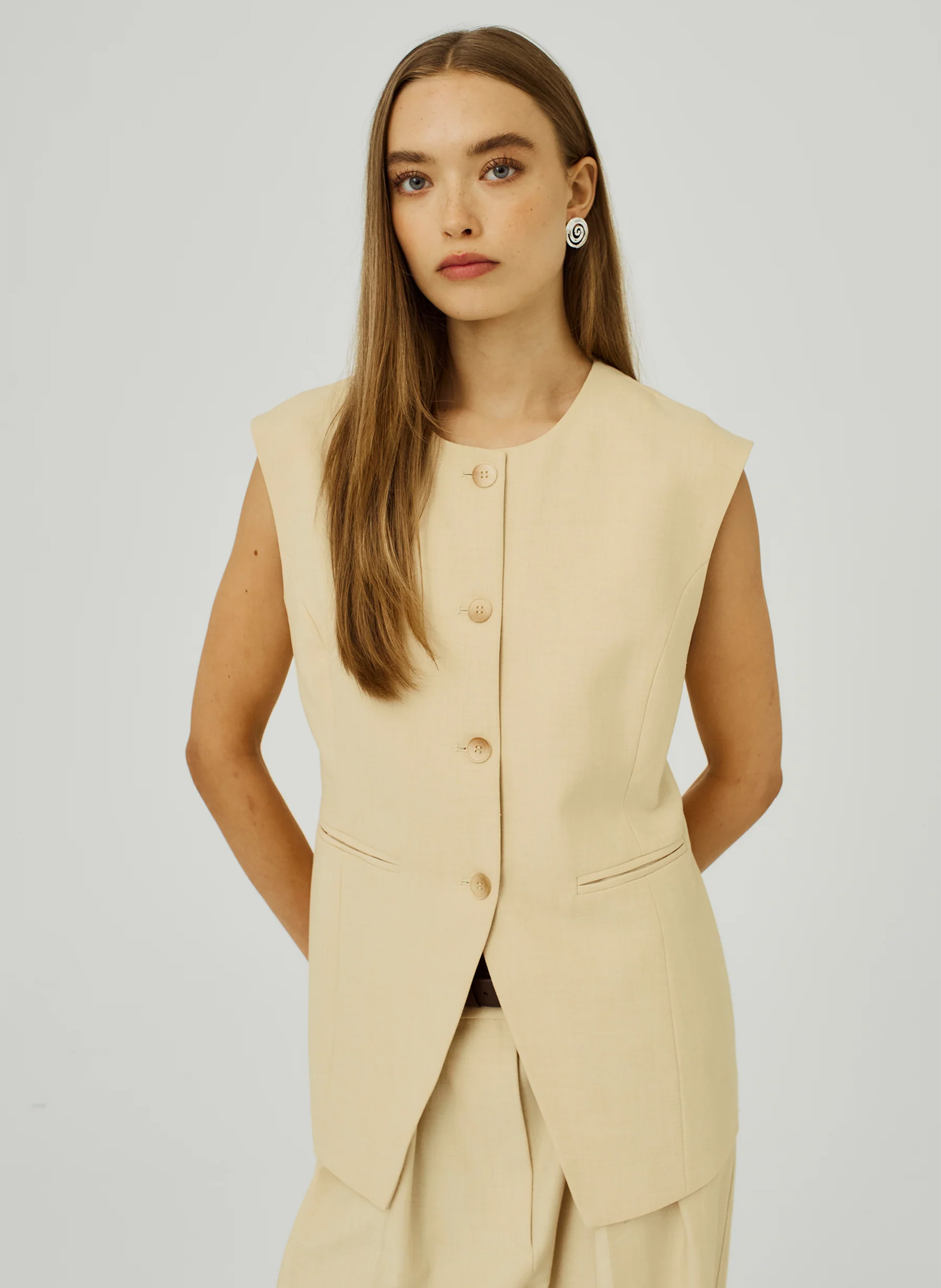 Ärmellose Weste NORR Gelb