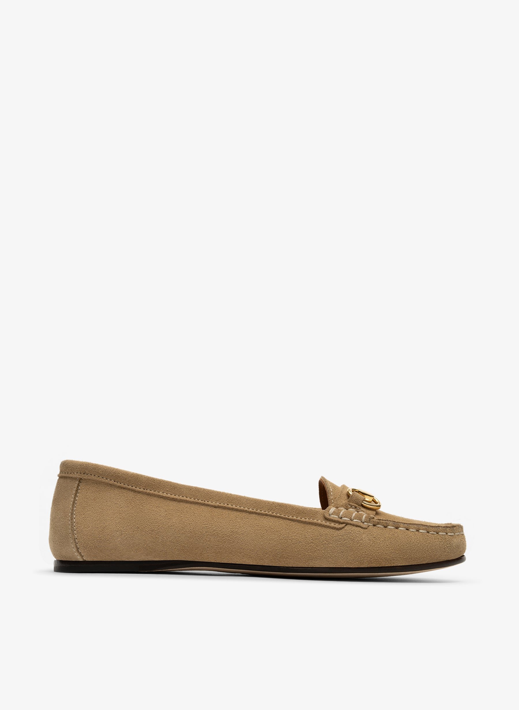 Beige suede leather moccasins PARALLELE PARIS Beige