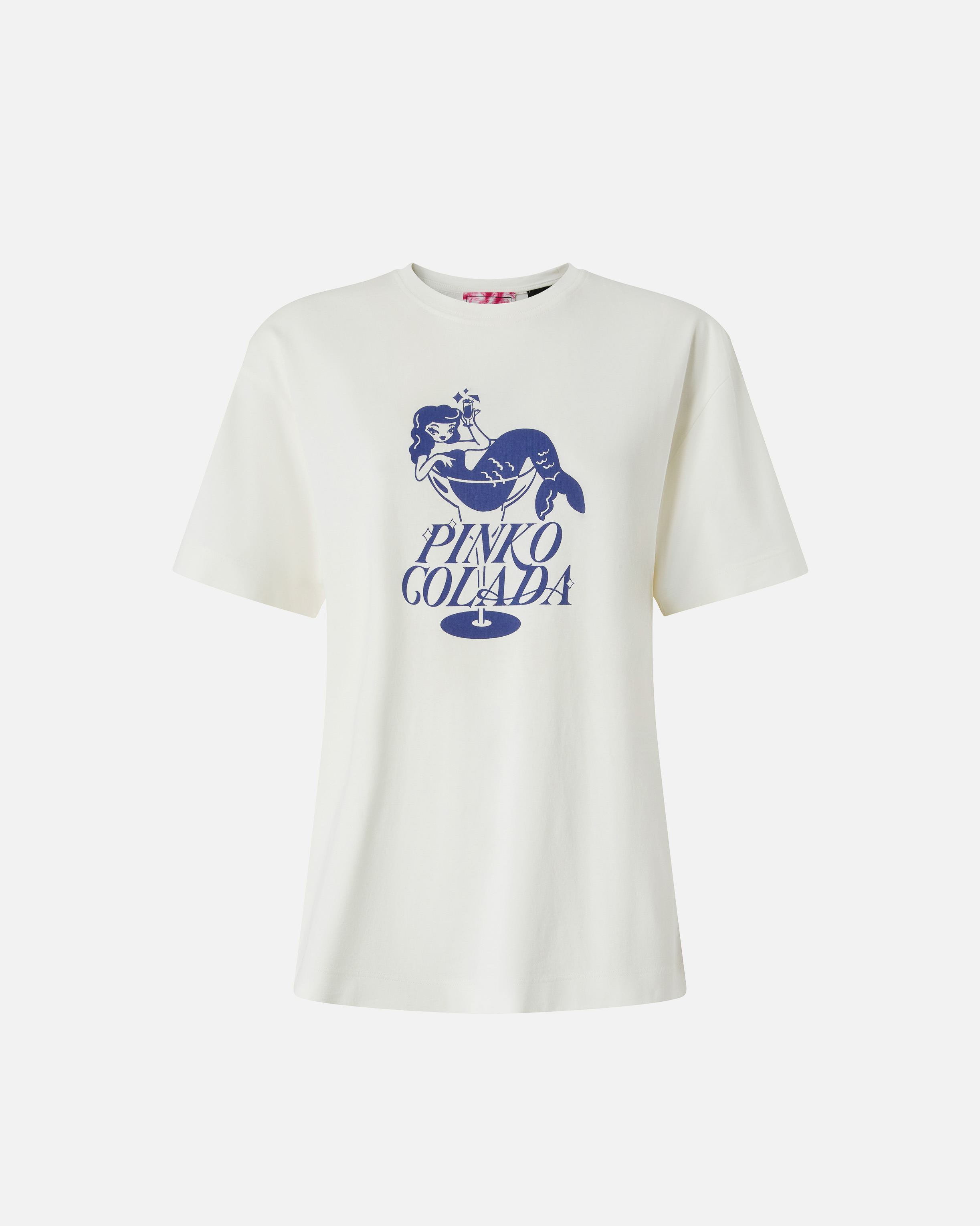 T-shirt avec sirène pinko colada PINKO Blanc