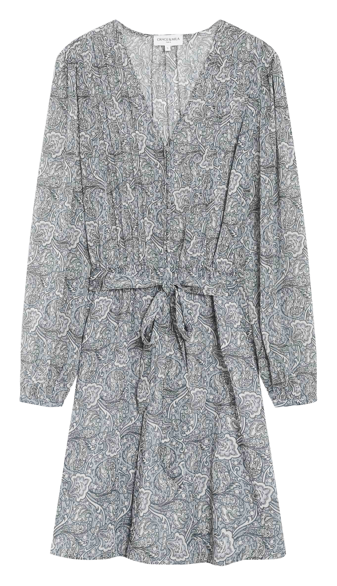 Short printed dress GRACE ET MILA Blue