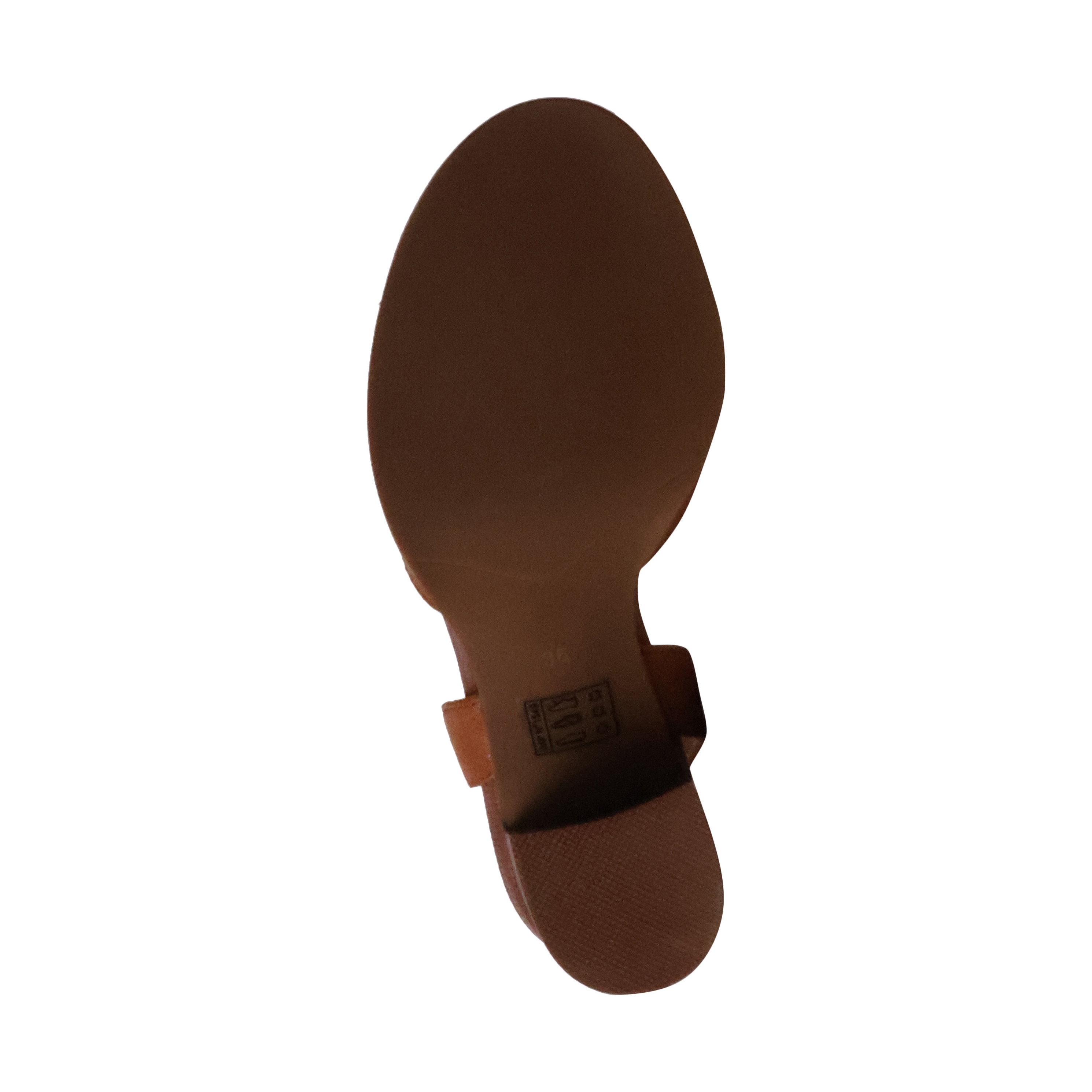 Elsa leather high heel sandals EMILIE KARSTON Brown