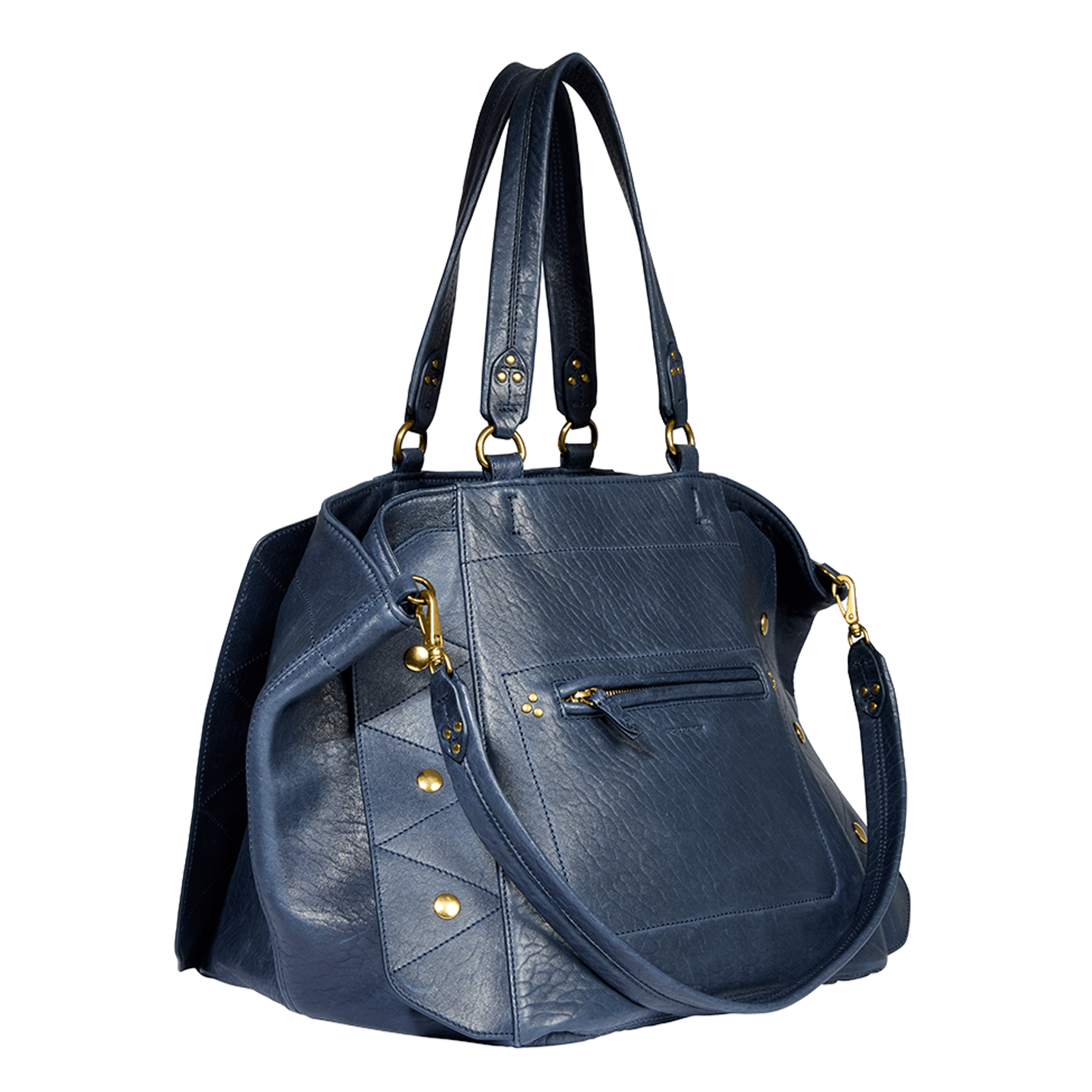 Lammleder-Shopper mit Schulterriemen JEROME DREYFUSS Blau