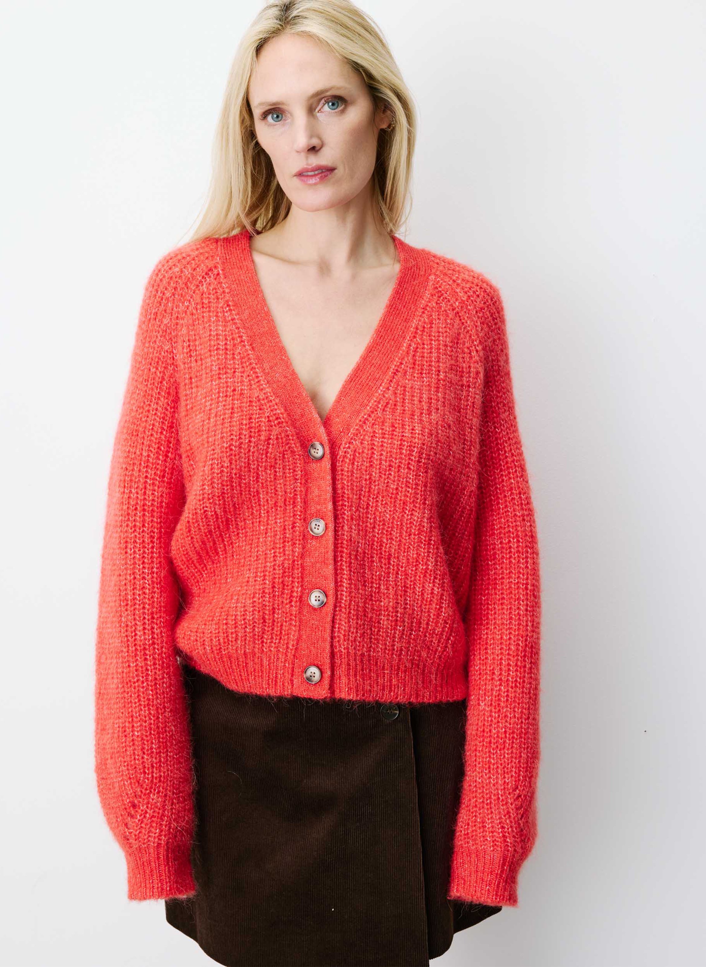 Vest met V-hals | wolblend GRACE ET MILA