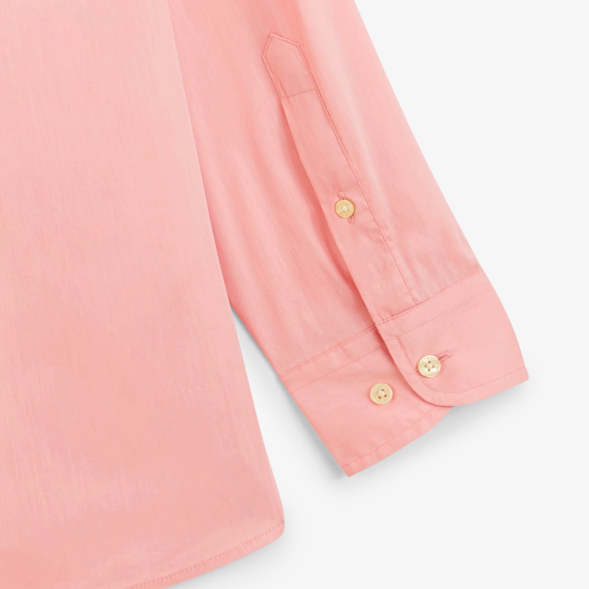 Solid pink stretch long-sleeve shirt SERGE BLANCO Pink