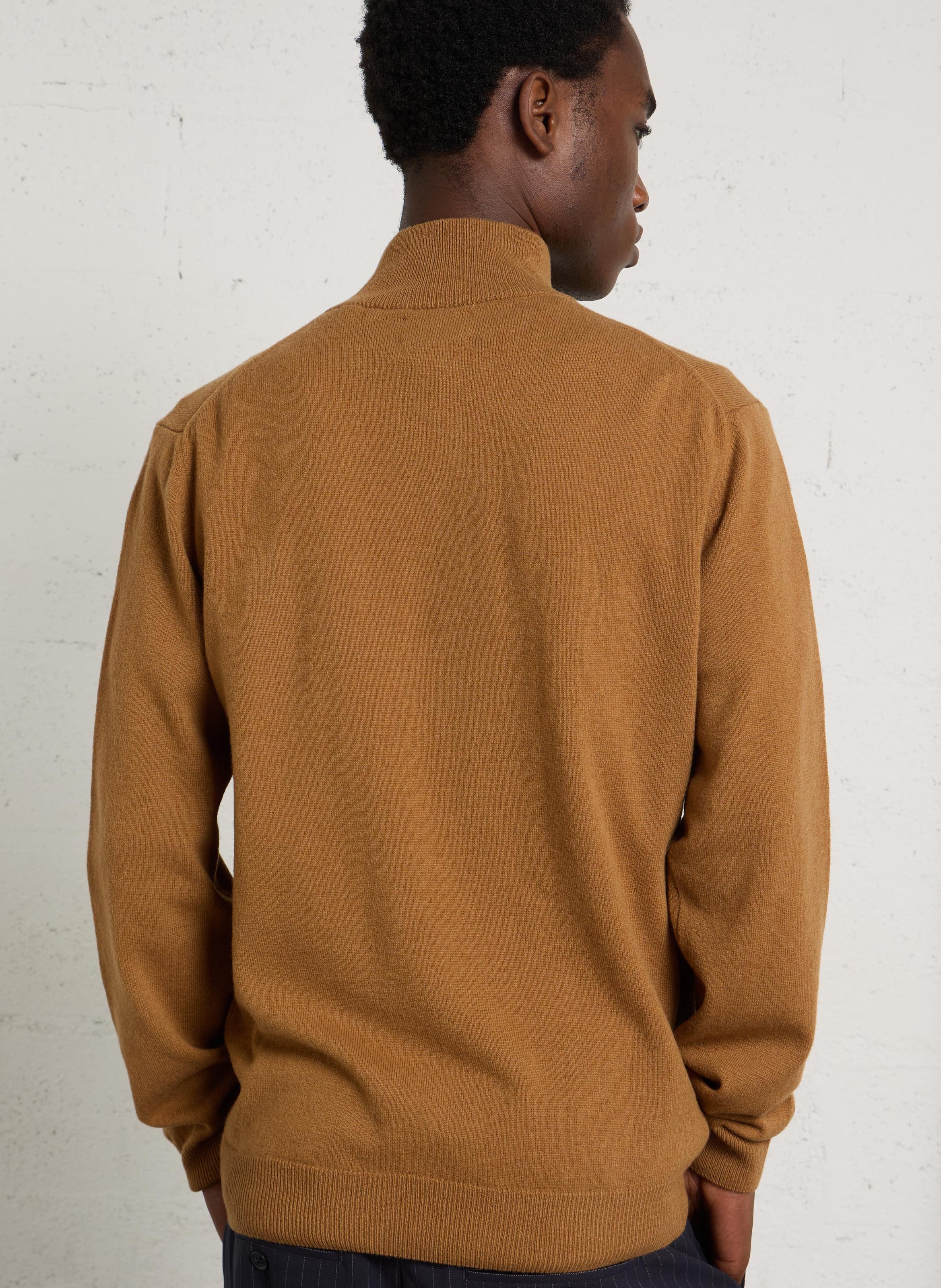 Wollpullover mit Polokragen GANT Braun