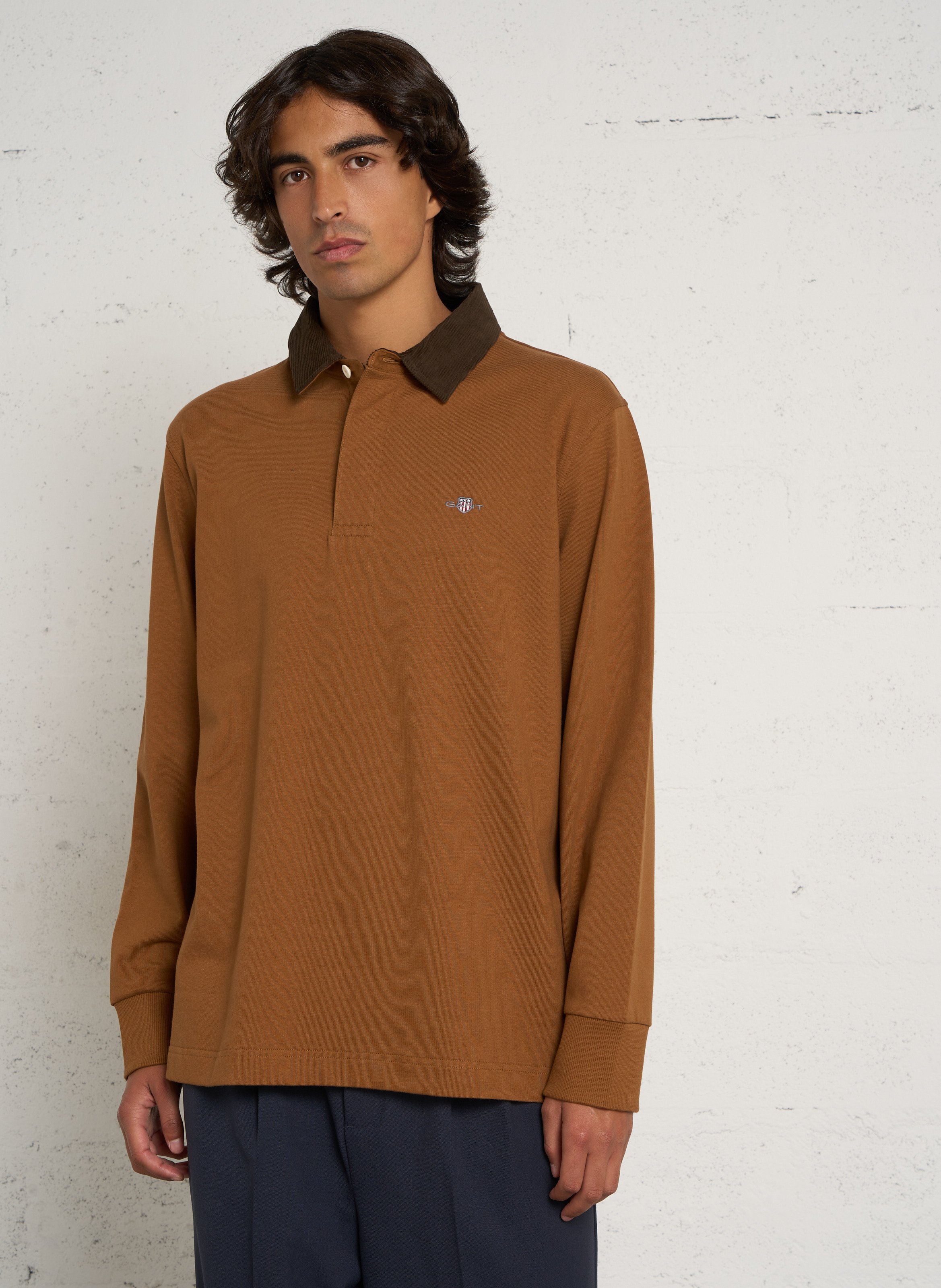 Polo manches longues en coton GANT