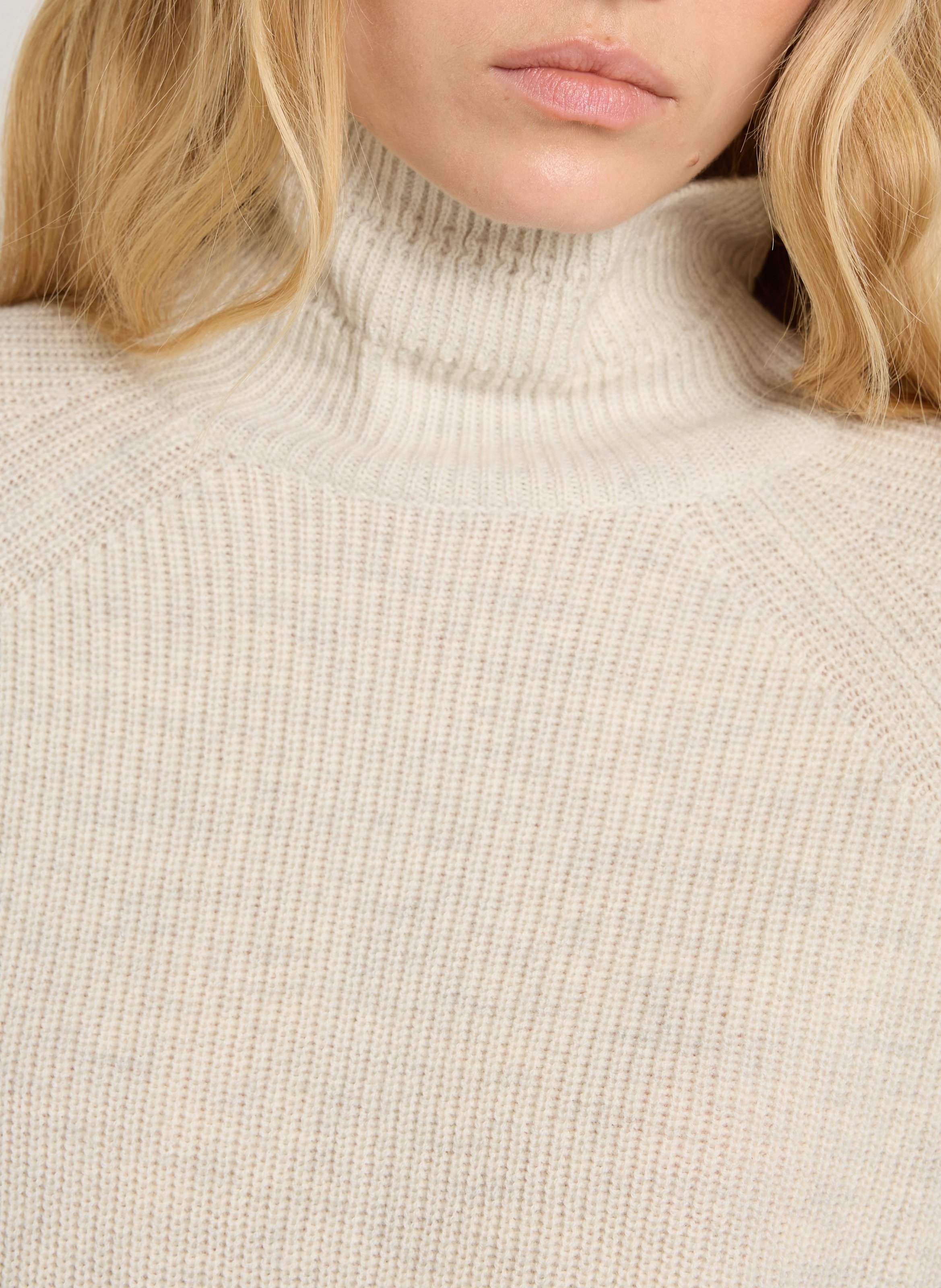 High-neck wool sweater DES PETITS HAUTS Grey
