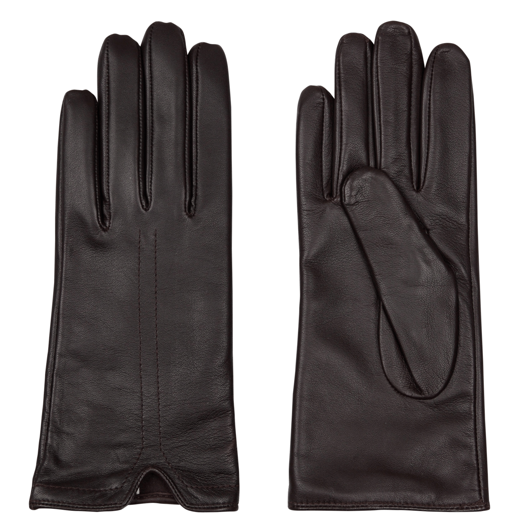 Leren handschoenen MAISON 123 Bruin