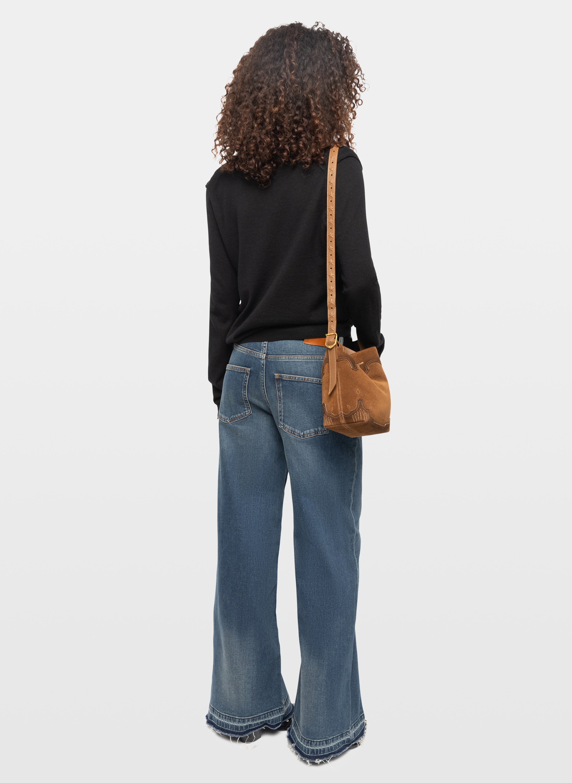 Pull ajusté col V en cachemire ZADIG&VOLTAIRE Noir