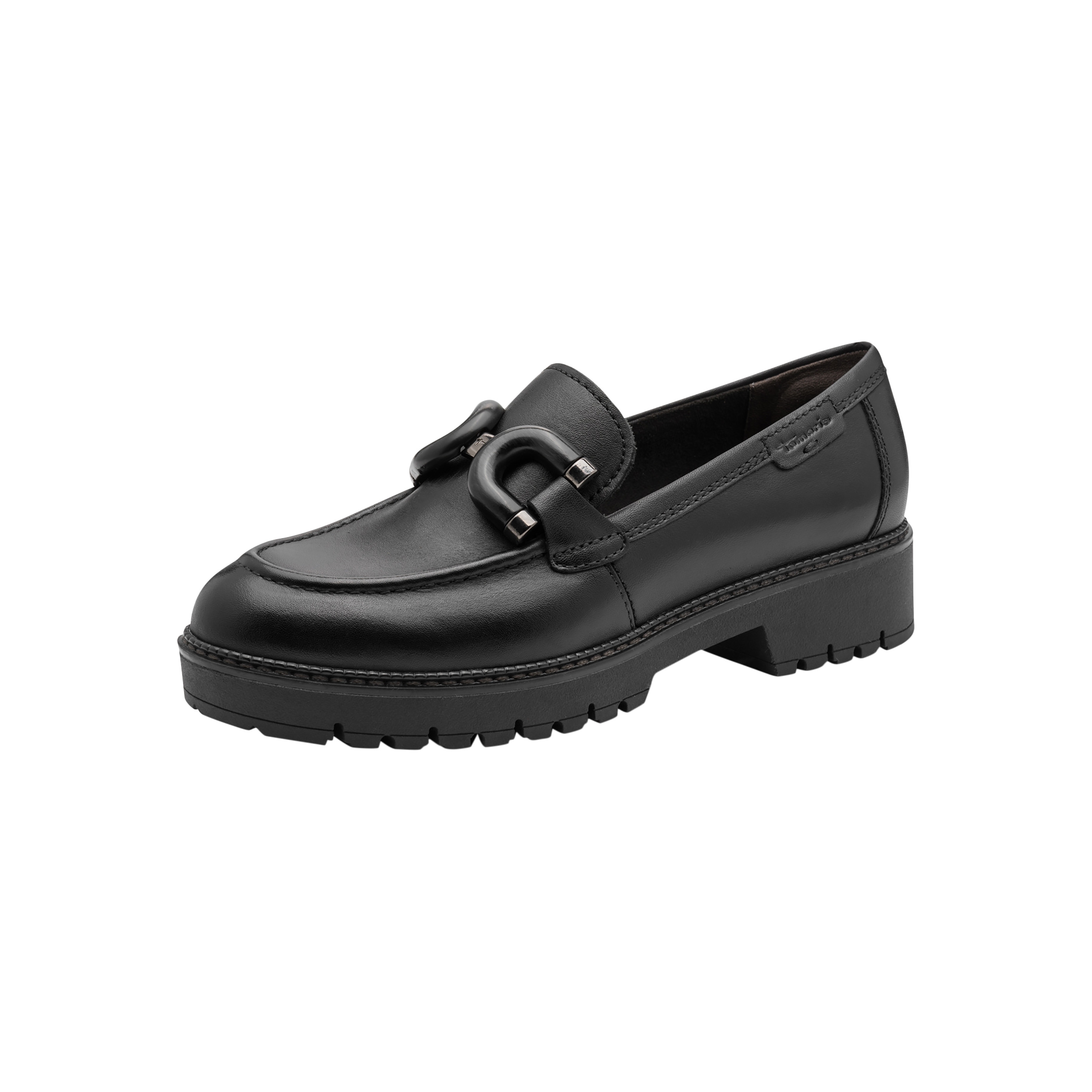 Mocassin cuir TAMARIS Noir