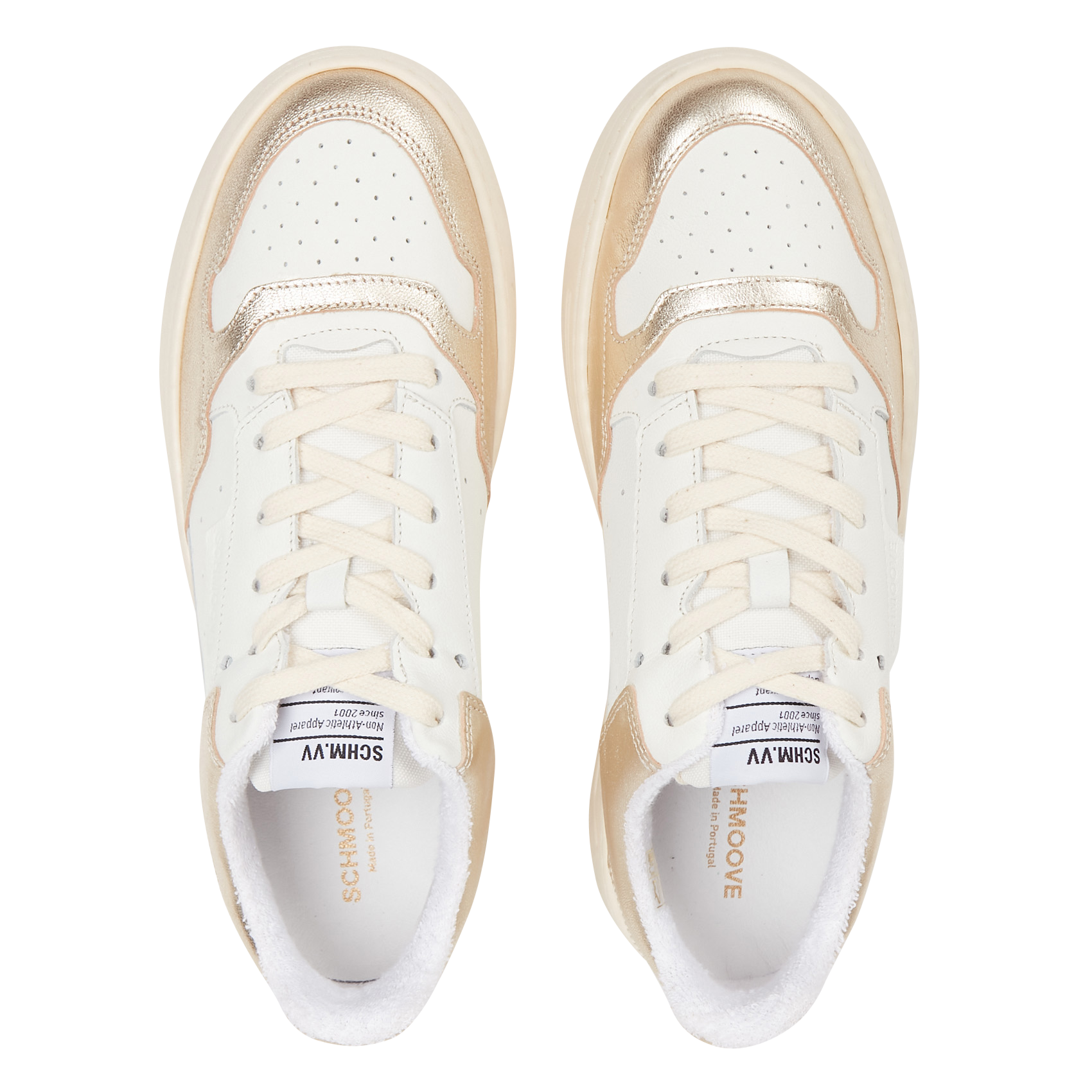 Low-top leather trainers SCHMOOVE White