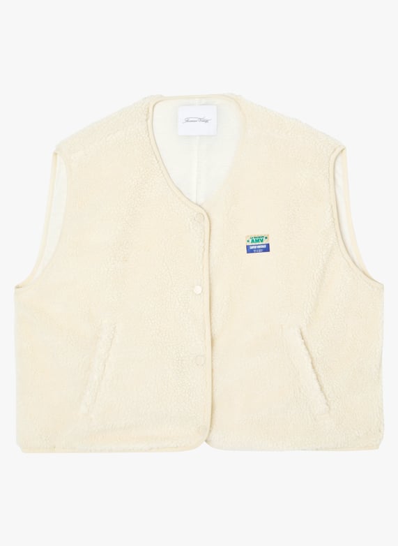 Gilet Sans Manches Femme Vintage – Col V Boutonnage Simple – Haut Court Élégant Avec Poches – YONGHONGKEJI