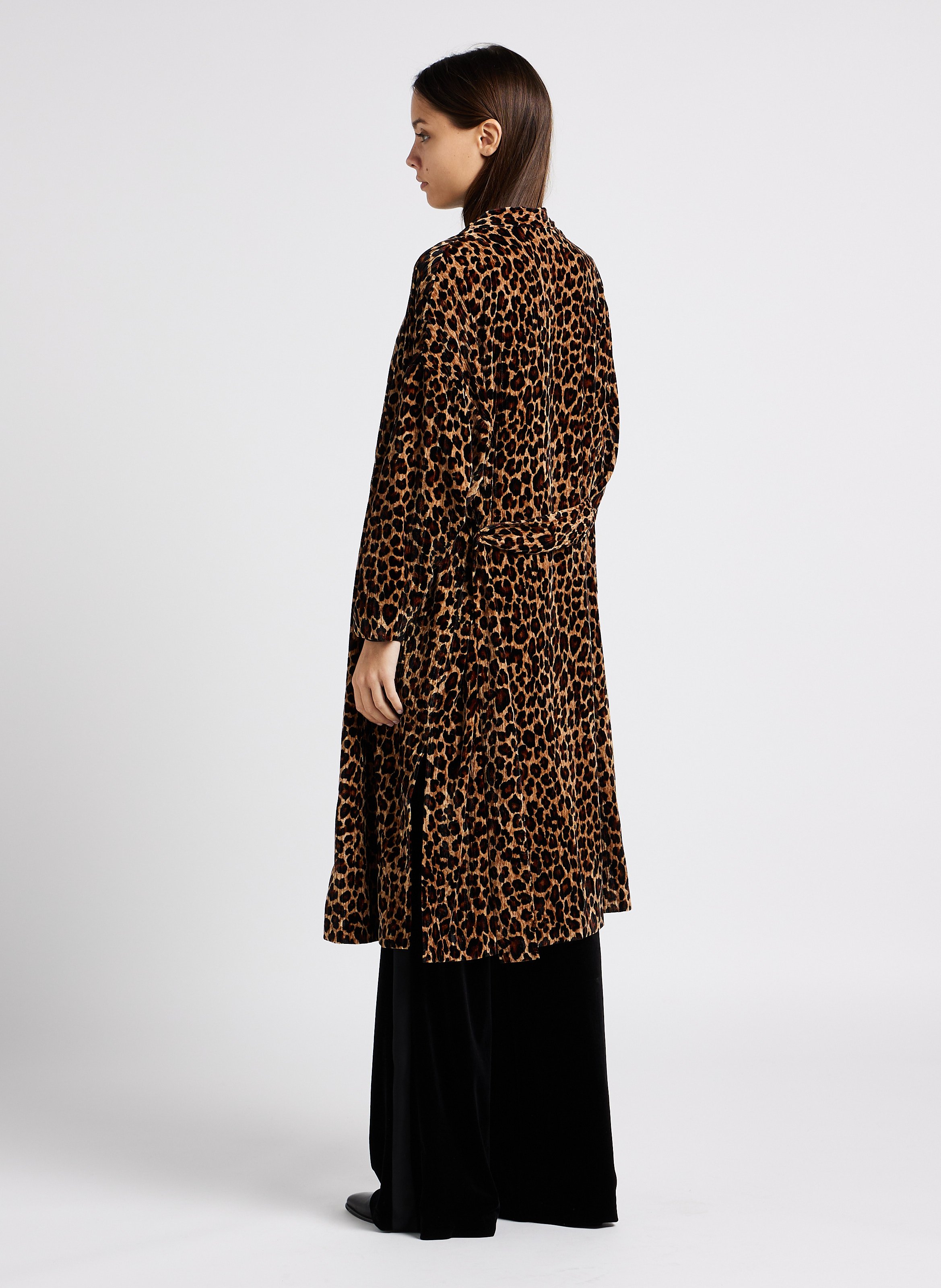 Maje wool and store velvet coat