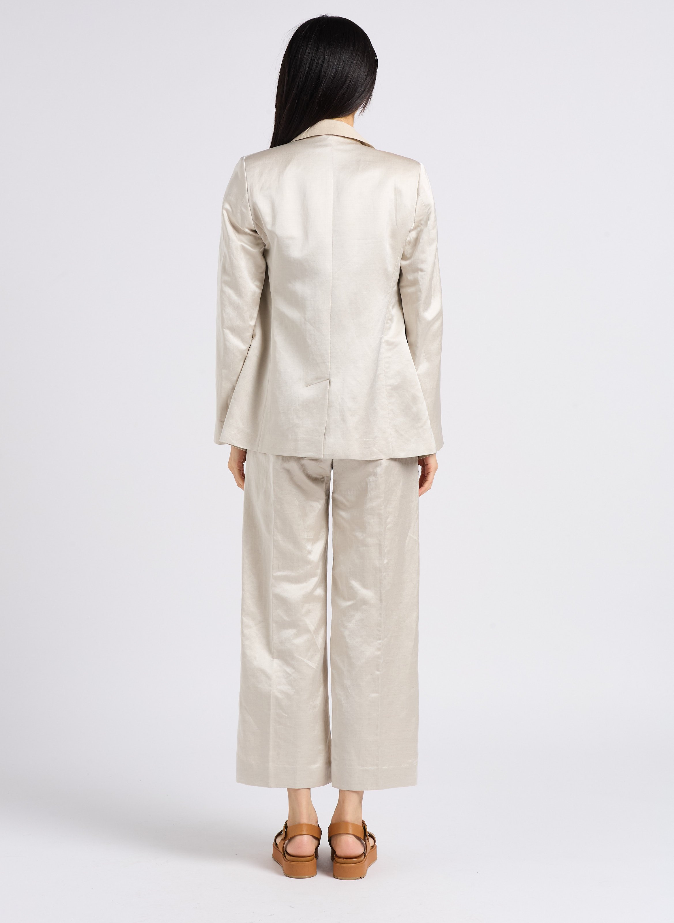 Veste de tailleur satinée  DIEGA Beige