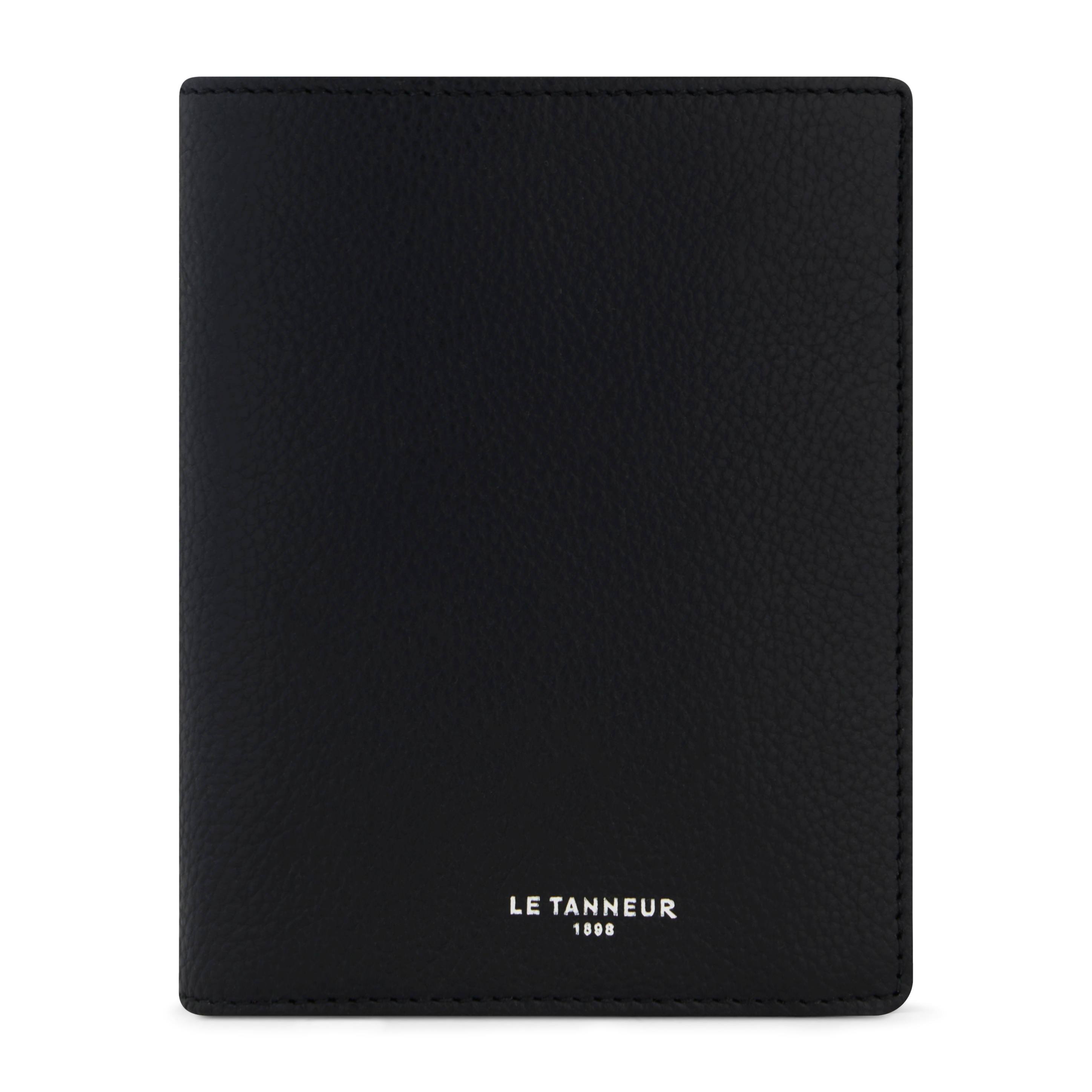 Kleine, leren portemonnee LE TANNEUR Zwart