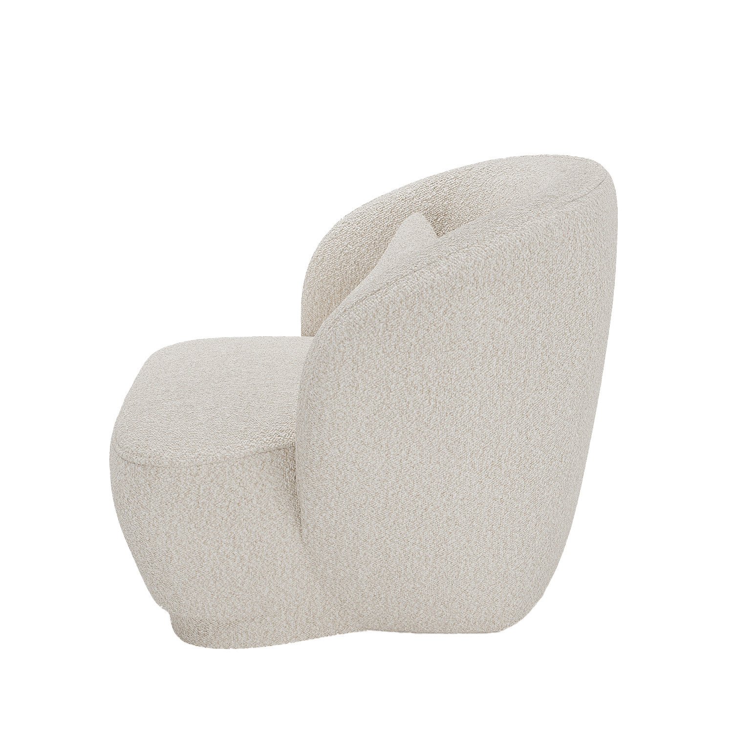 Designer fabric armchair POTIRON PARIS Beige