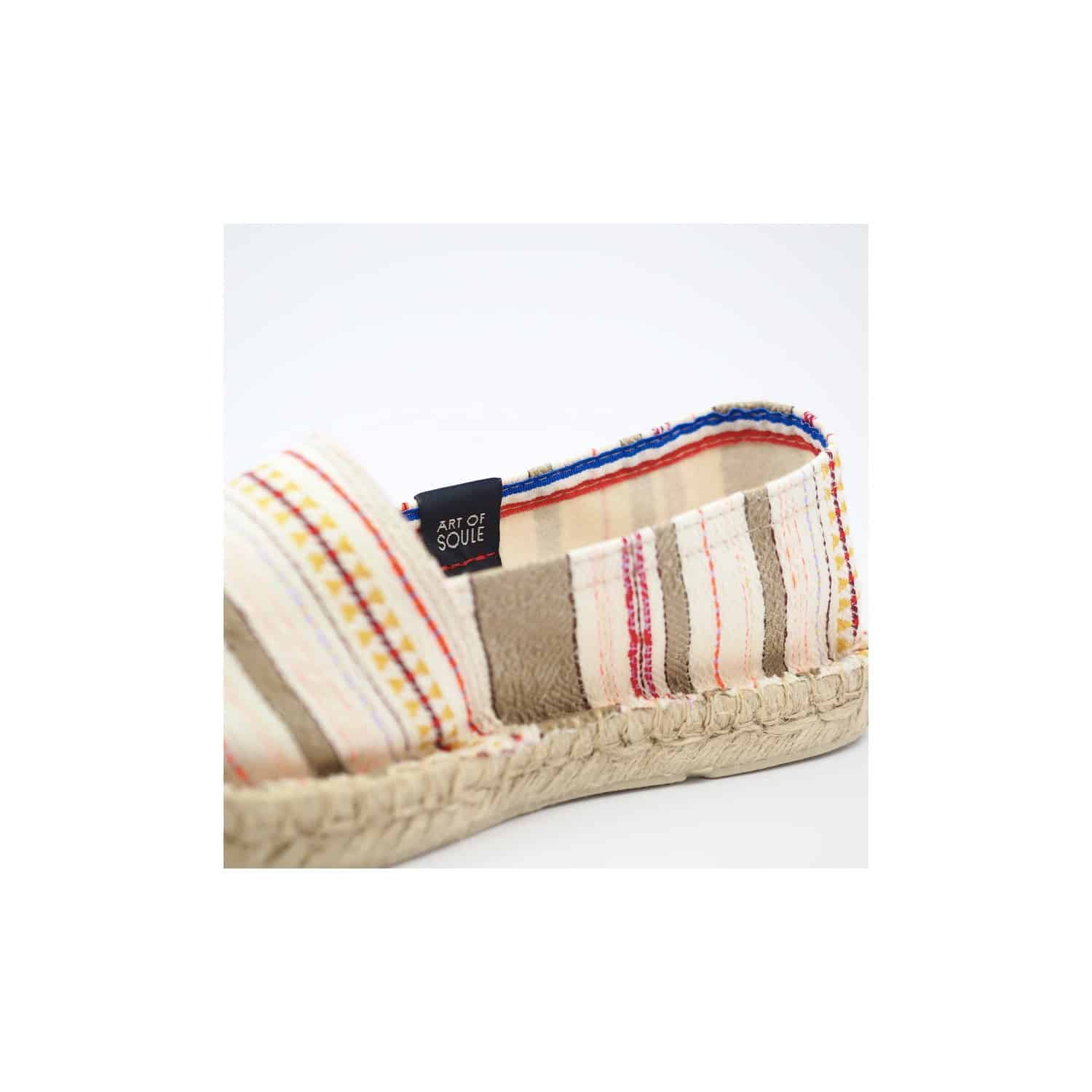 Striped espadrilles ART OF SOULE Beige