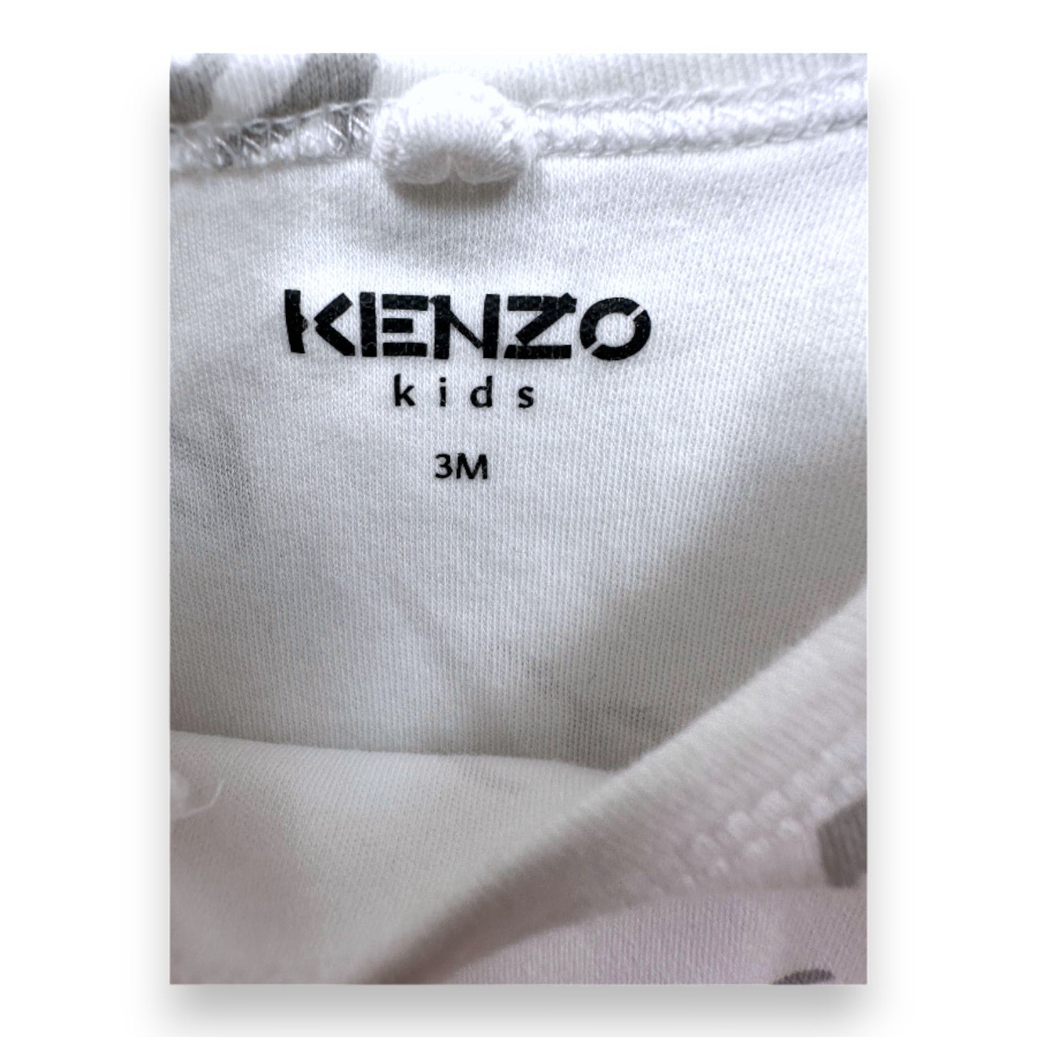 White Baby Pajamas - 3 months KENZO - SECONDE MAIN White