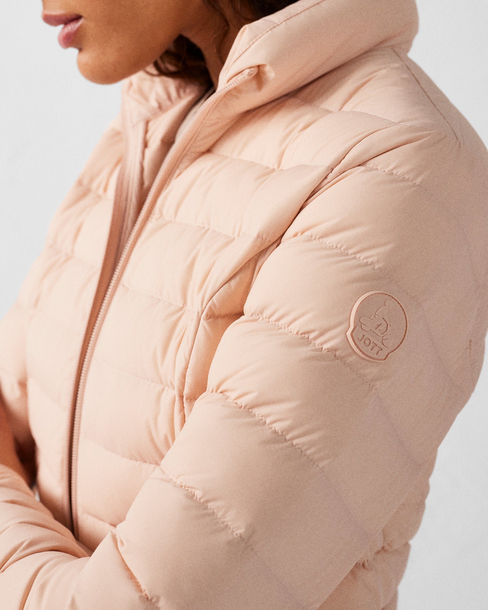 Lightweight stretch down jacket Maia JOTT Pink
