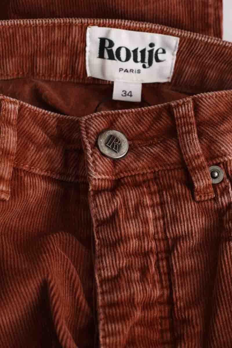 Slim-fit cotton cargo pants ROUJE - Seconde Main Brown