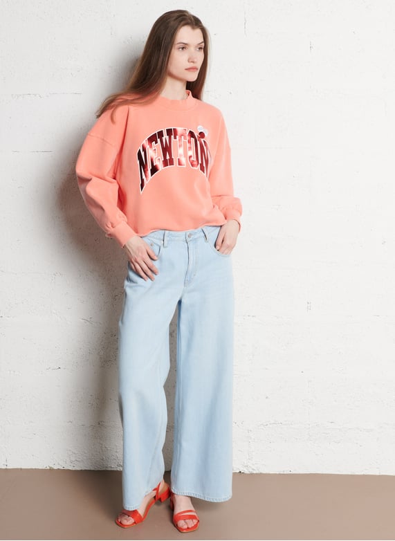 Gekleurde straight-fit jeans met 5 zakken - Look 8