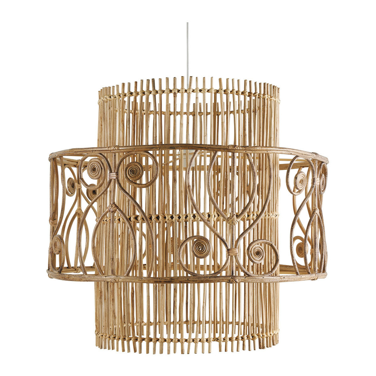 Rattan pendant light BLANC D'IVOIRE No Color