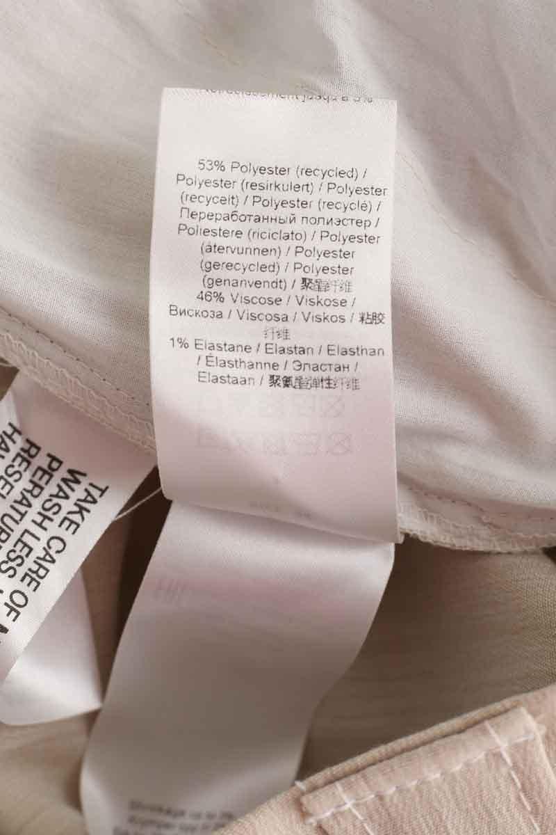 Ecru straight pants GANNI - Seconde Main Beige