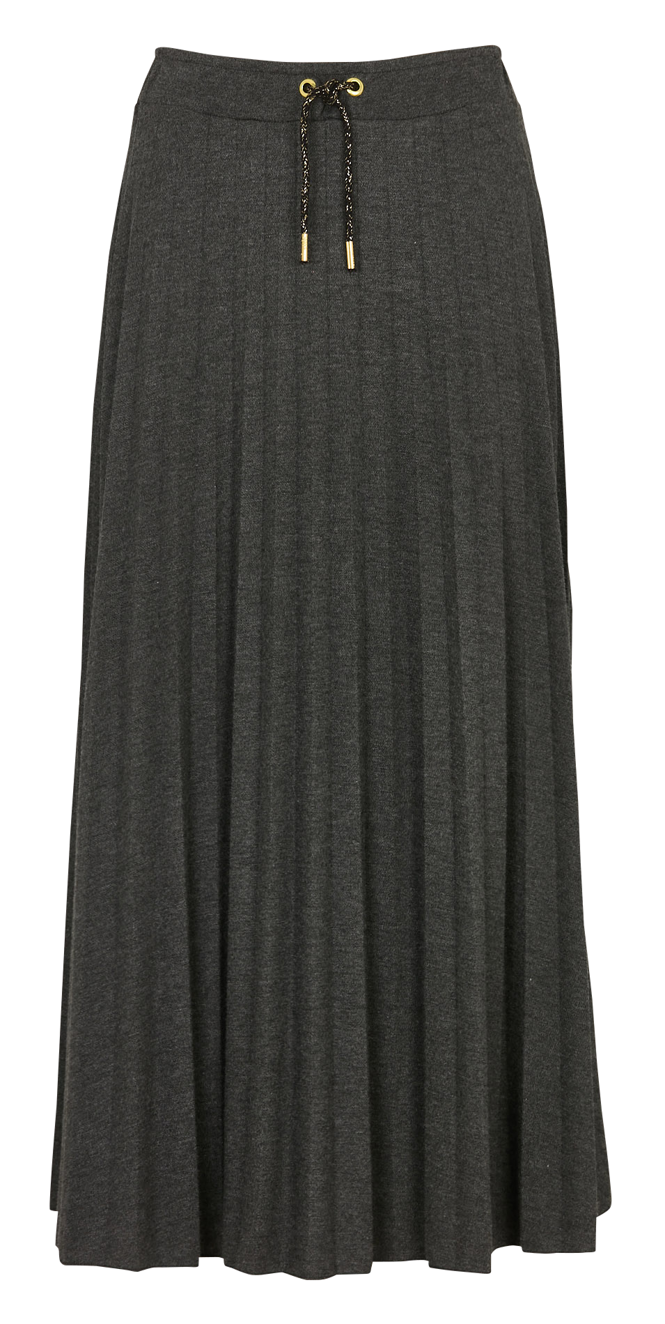 Jupe longue en maille plissée I CODE Gris