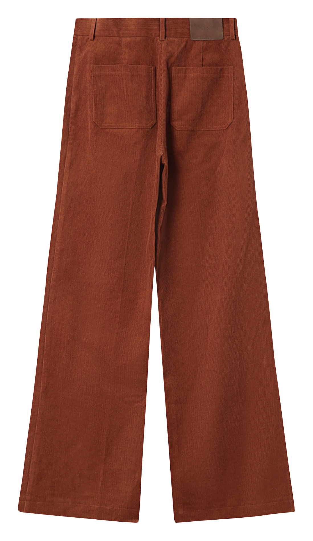 Katoenen straight fit pantalon GRACE ET MILA Oranje