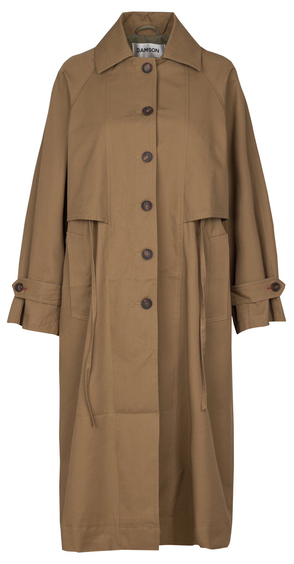 Trench oversize en coton DAMSON MADDER Marron
