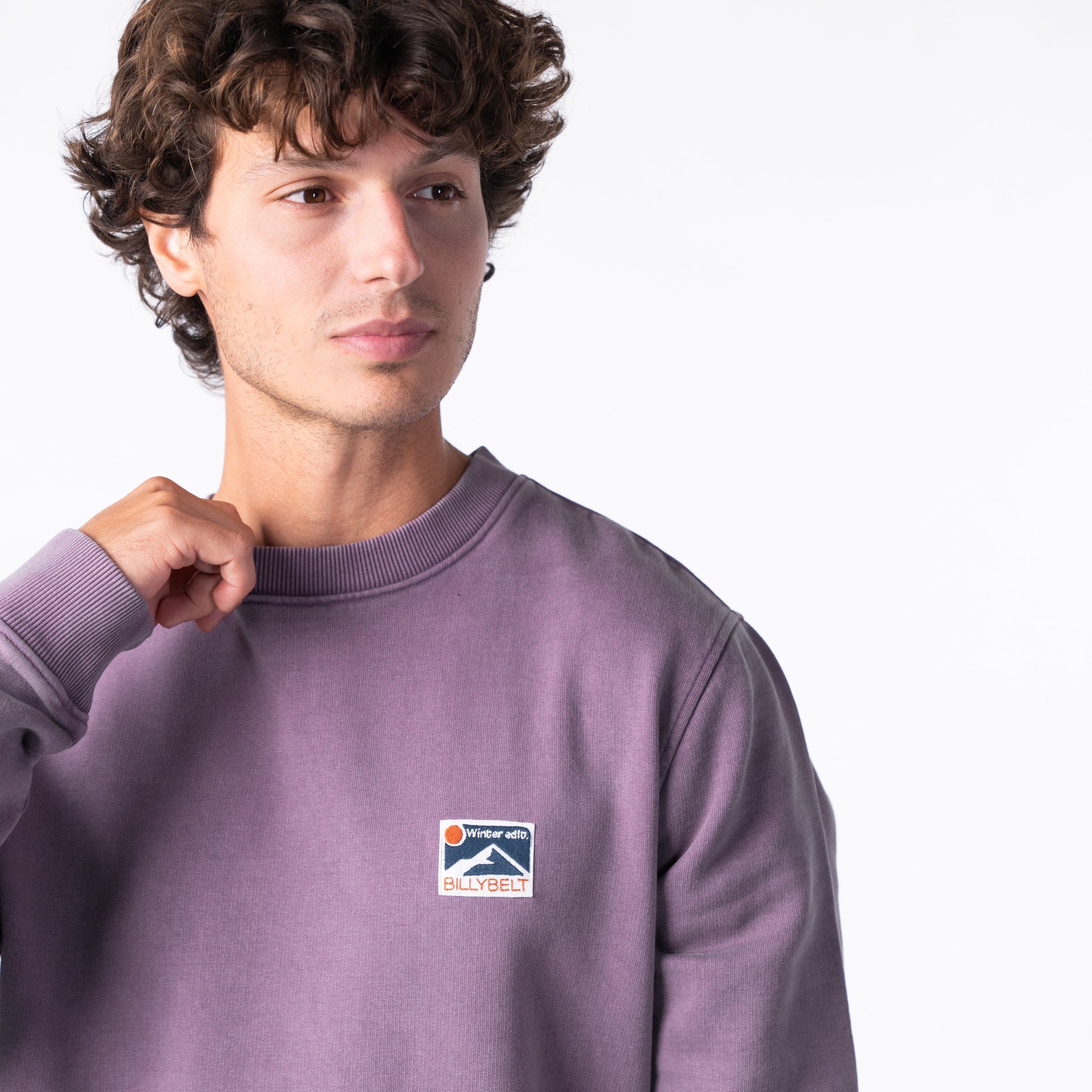 Organic cotton winter sweatshirt BILLYBELT Purple