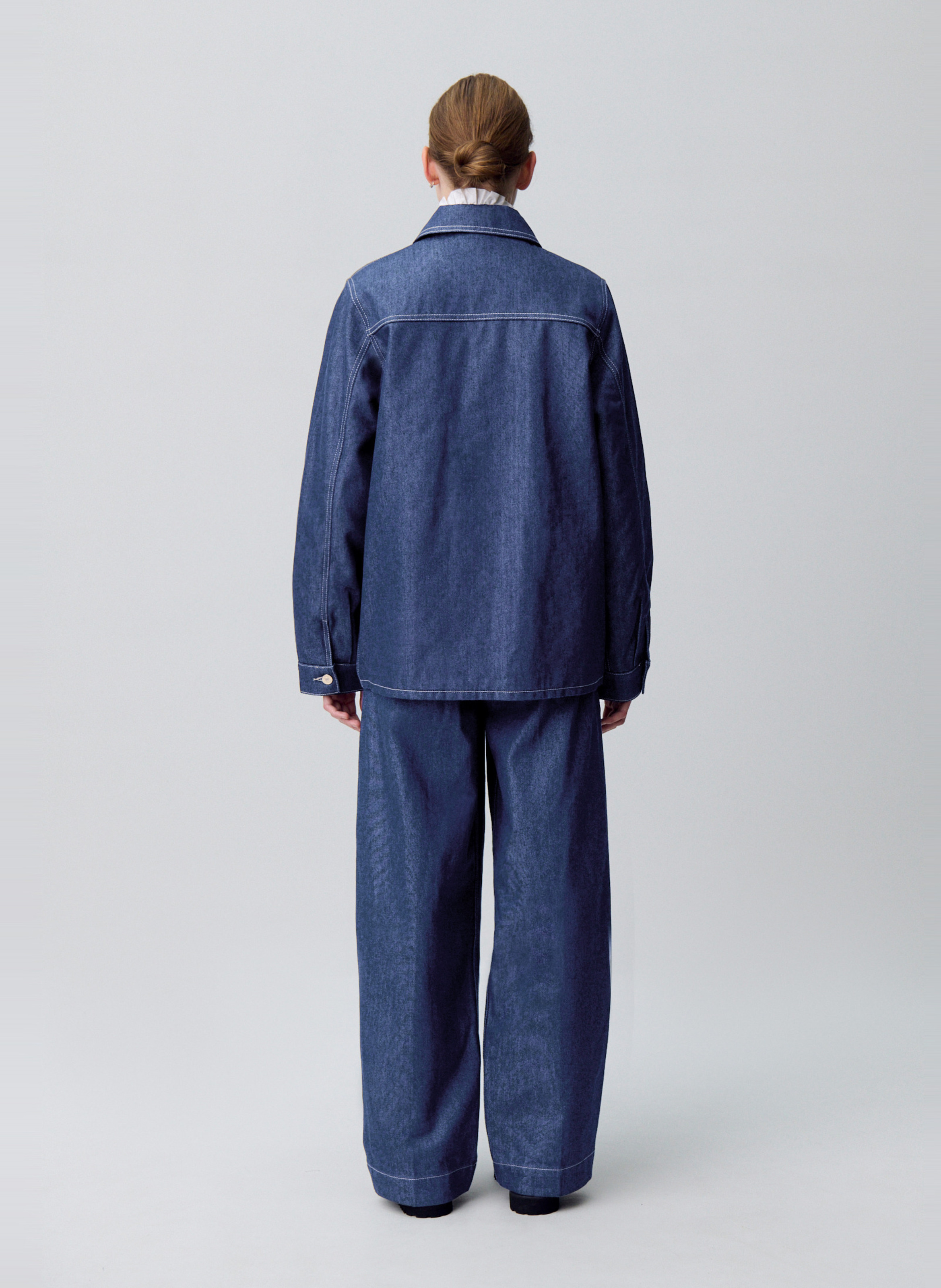 Veste oversize en coton mélangé CLAUDIE PIERLOT Bleu