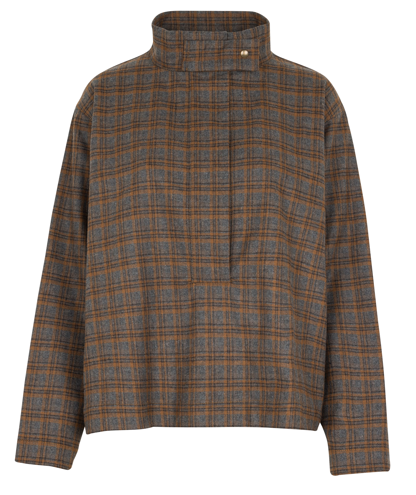 Top col montant en laine mélangée BELLEPIECE Beige