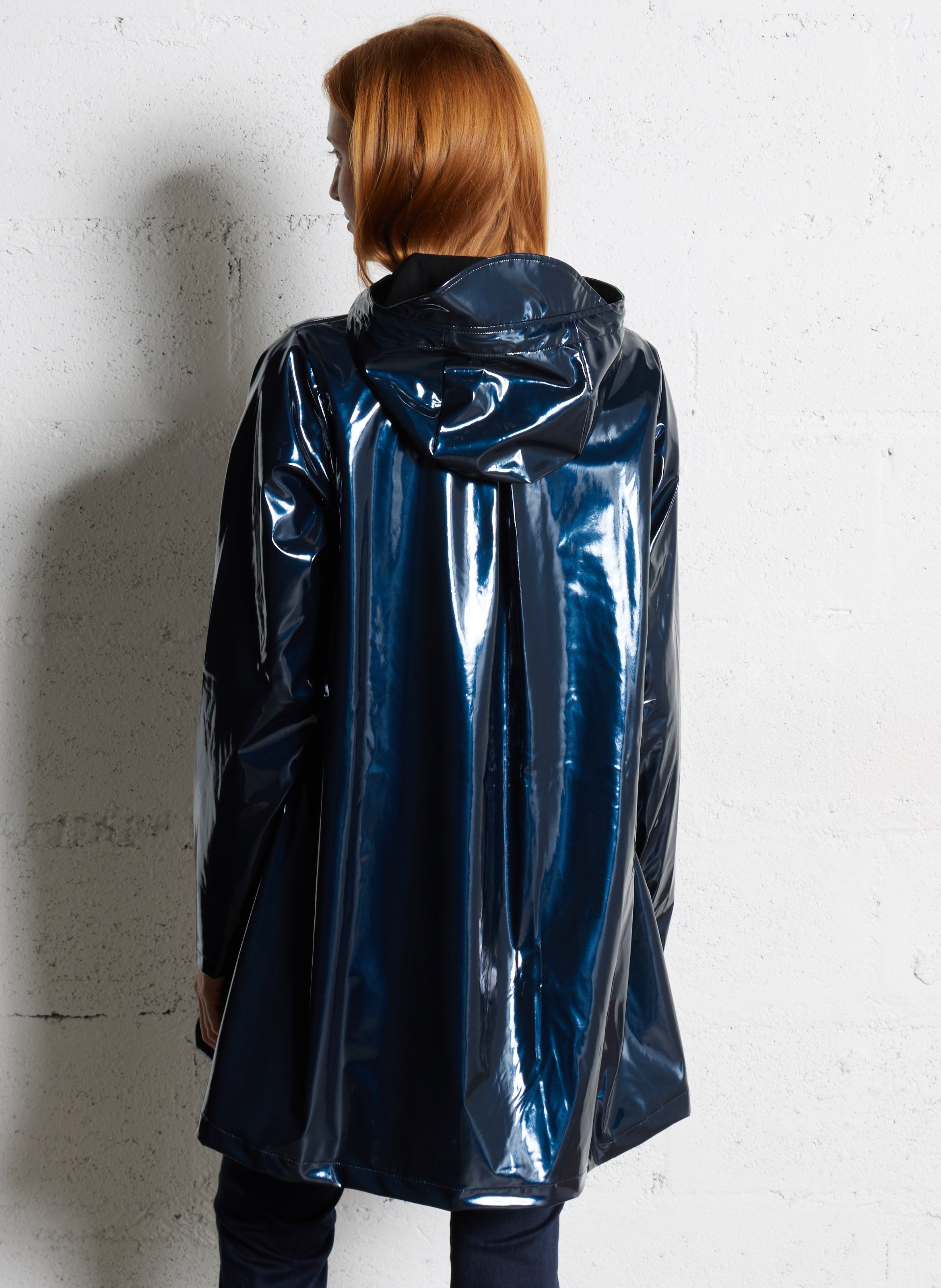 Hooded jacket RAINS Blue