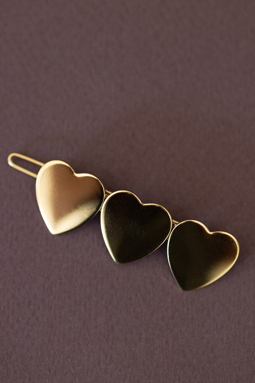 Gold-plated heart hair clip MONSIEUR SIMONE Golden