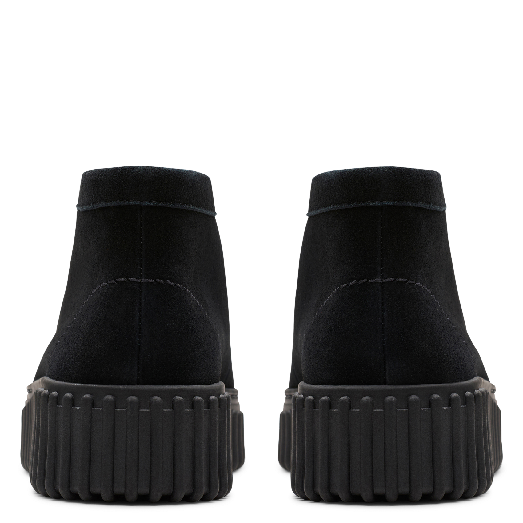 Wildleder-Lederstiefel CLARKS Schwarz