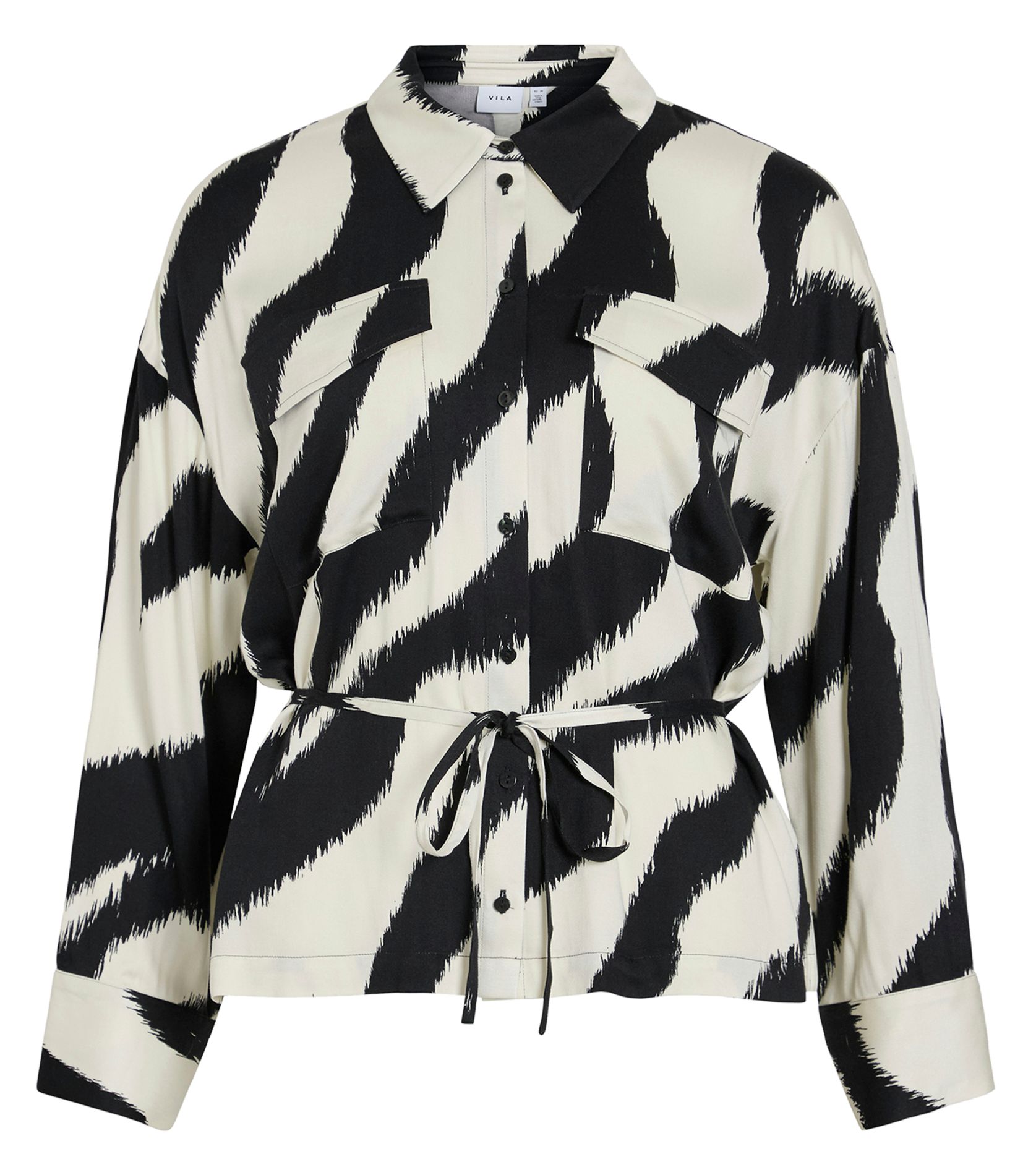 Chemise oversize imprimée VILA Noir