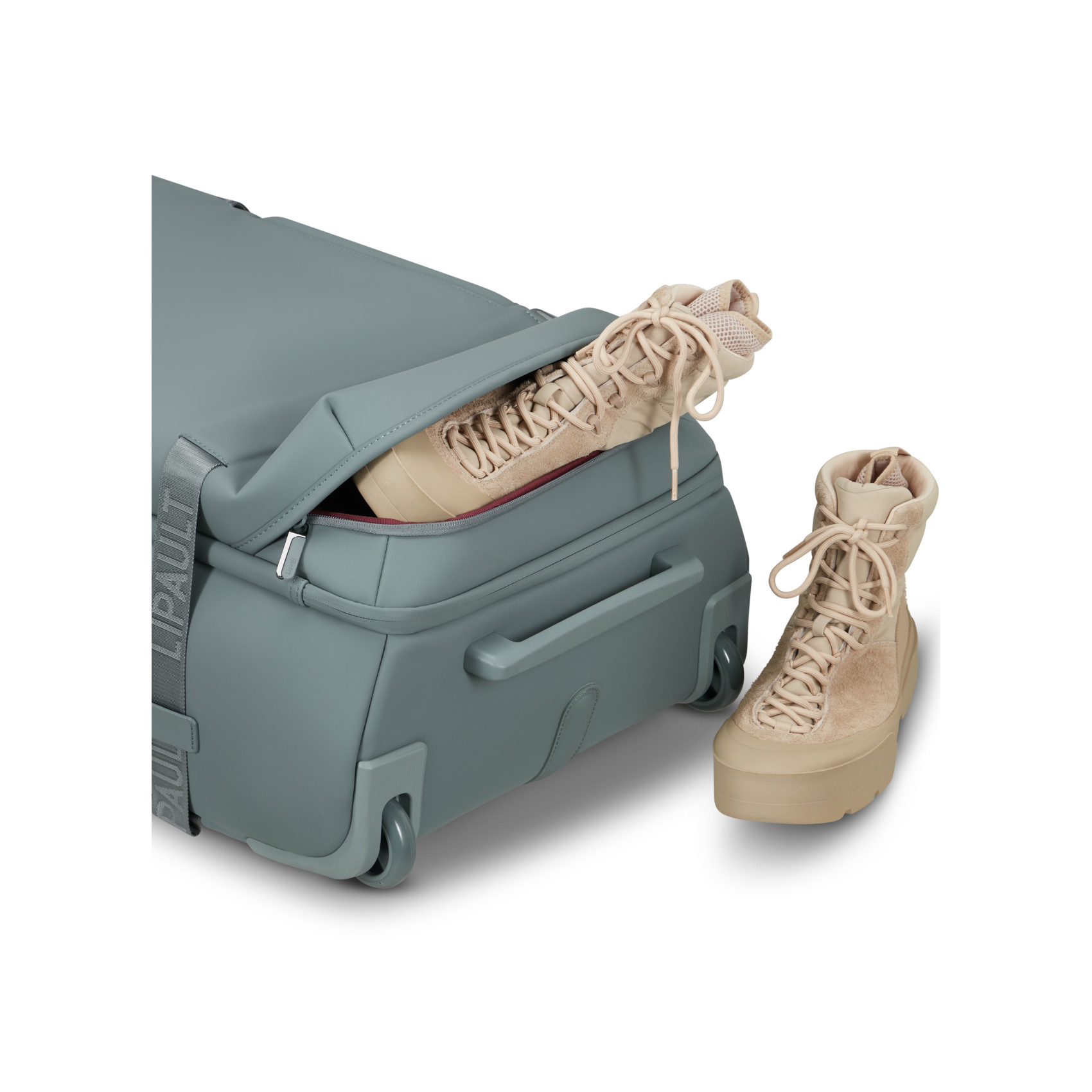 Lost in berlin sac de voyage à roues taille l exile LIPAULT Gris