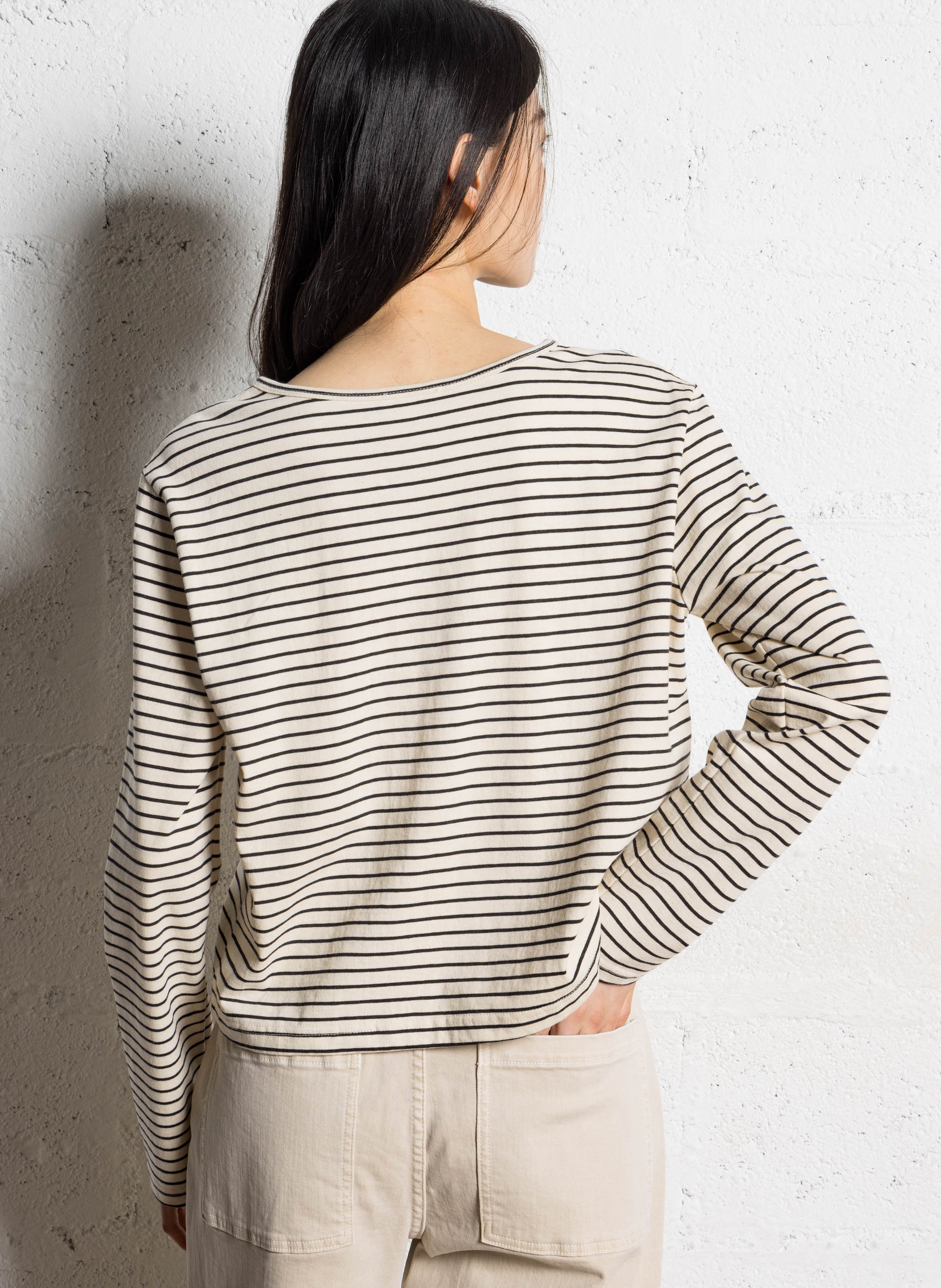 Oversize Rundhalsausschnitt Weste aus Baumwollmischung JC SOPHIE Schwarz