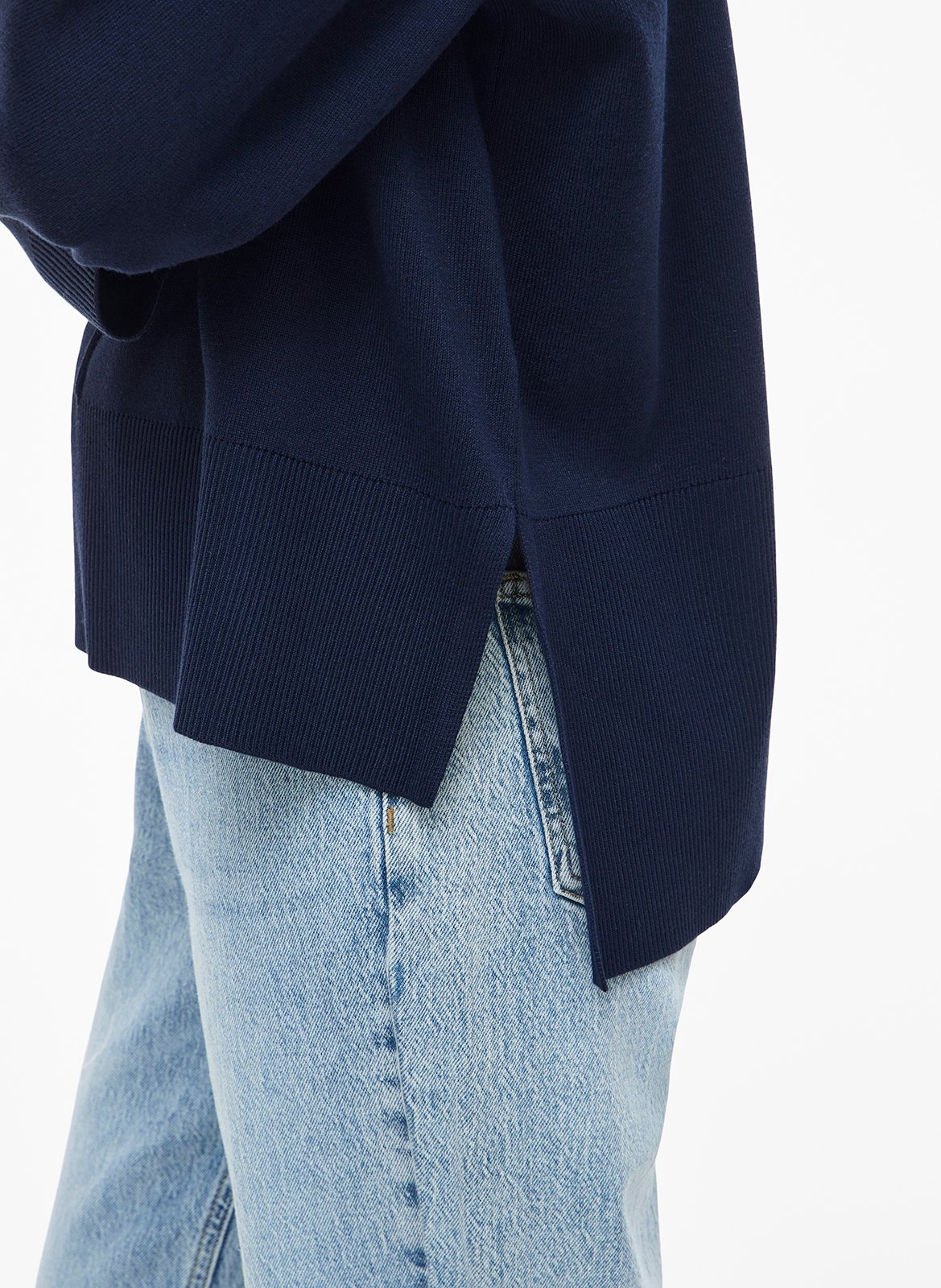 Pull col rond  VILA Bleu