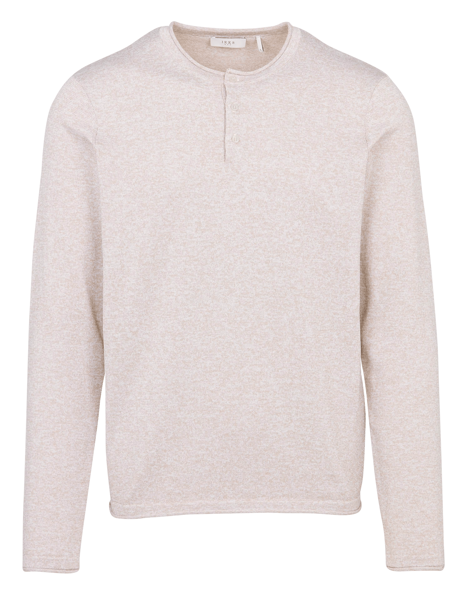 Gerader Pullover mit meliertem Stehkragen IKKS Beige