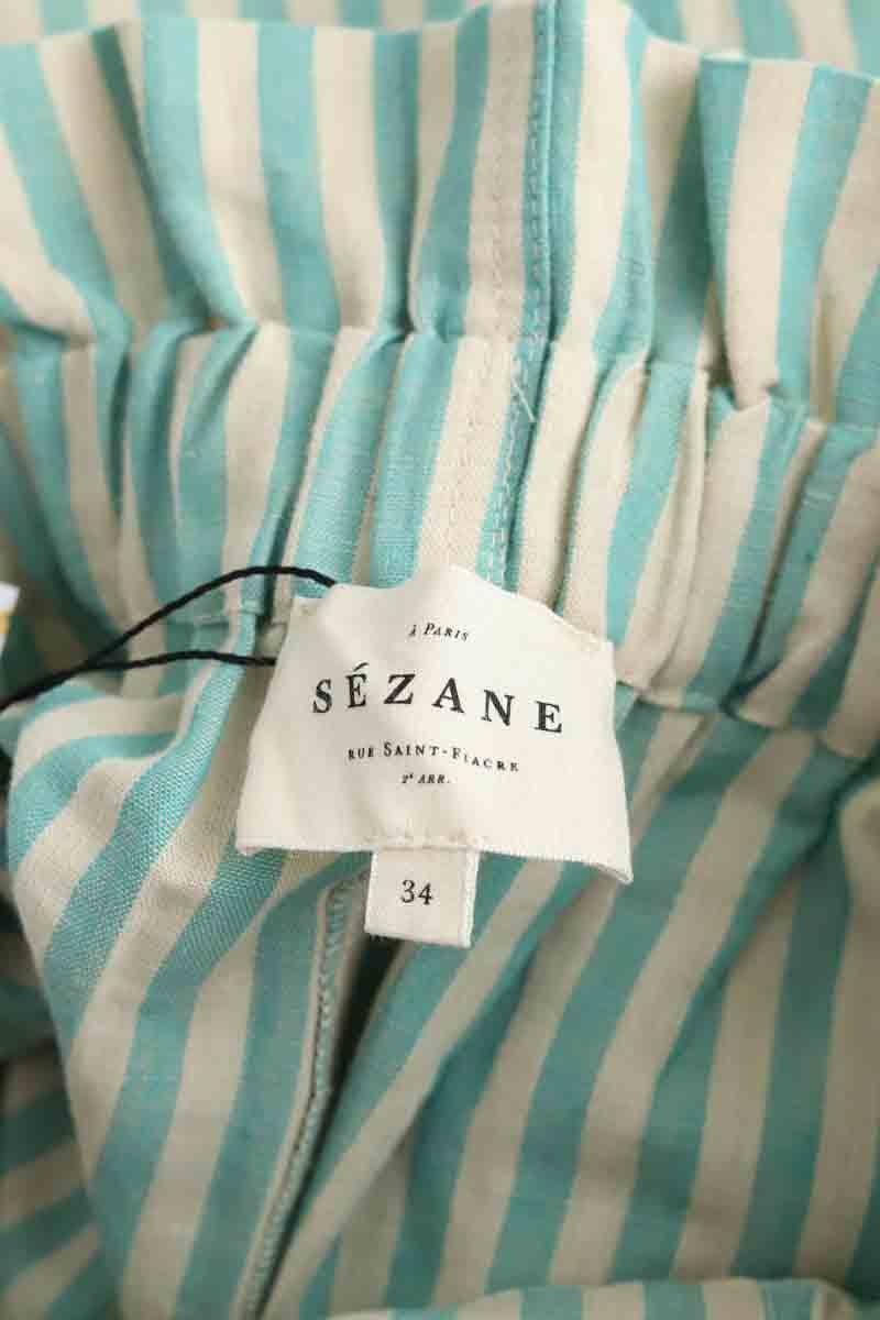 Wide trousers SEZANE - Seconde main Green